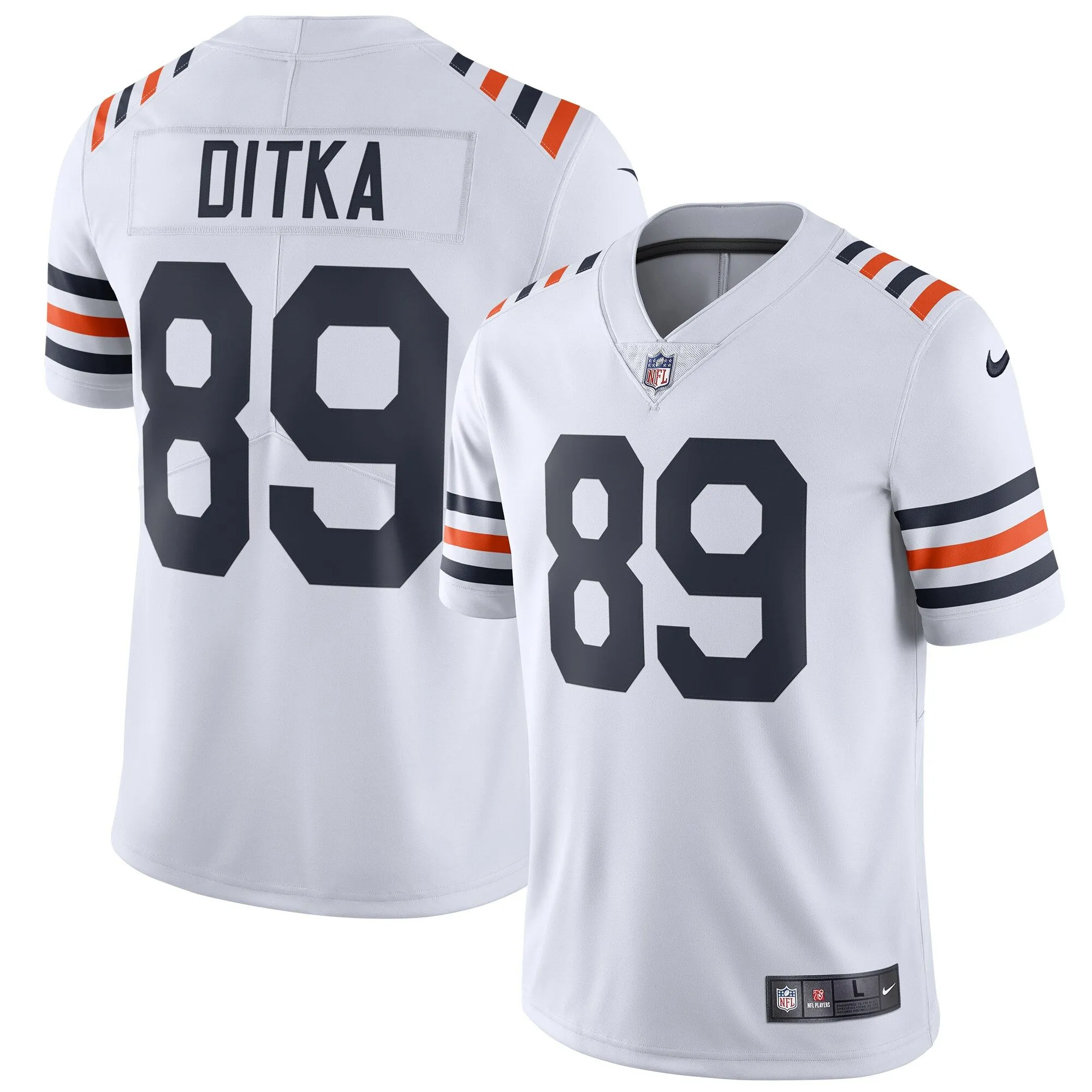 Mike Ditka Chicago Bears  2019 Alternate Classic Retired Player Limited Jersey - White