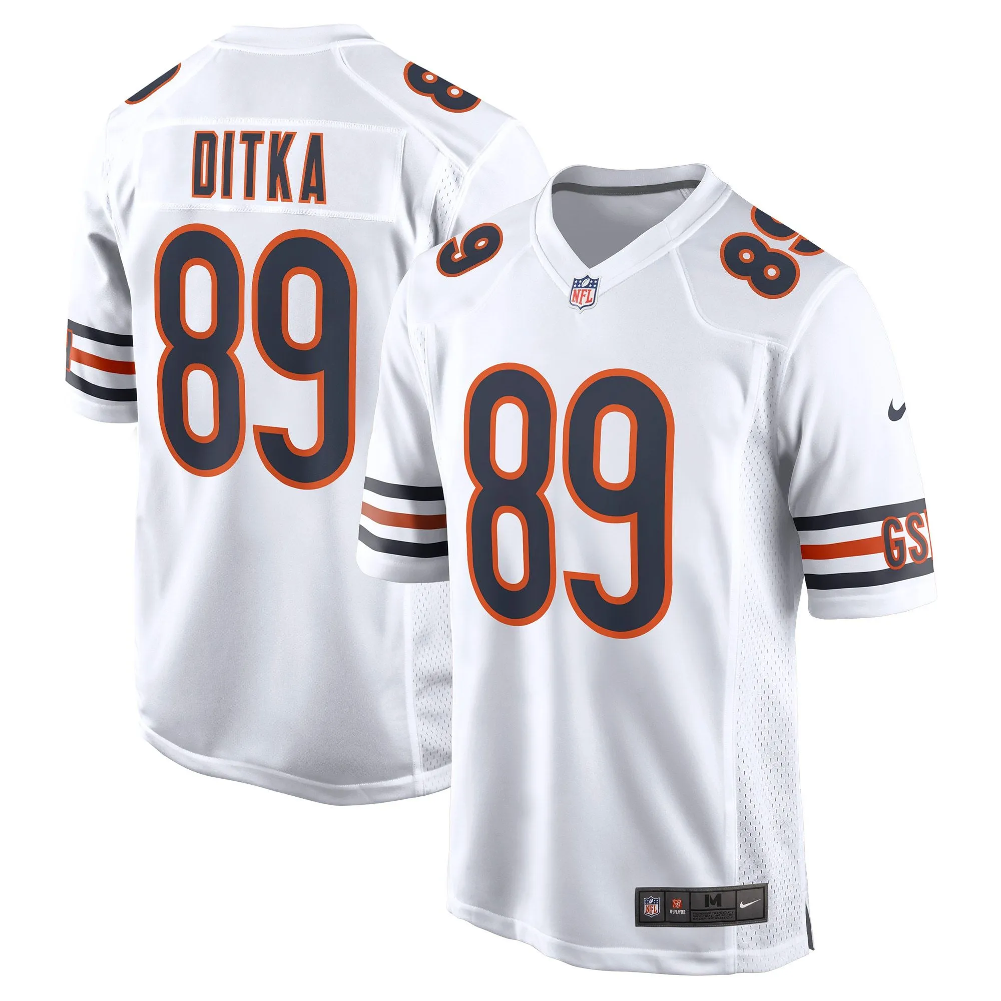 Mike Ditka Chicago Bears  Retired Player Game Jersey - White