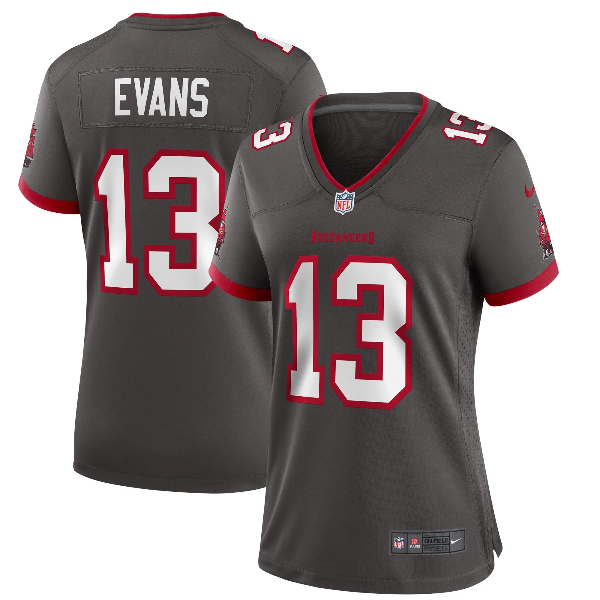 Mike Evans Tampa Bay Buccaneers  Women's Alternate Game Jersey - Pewter