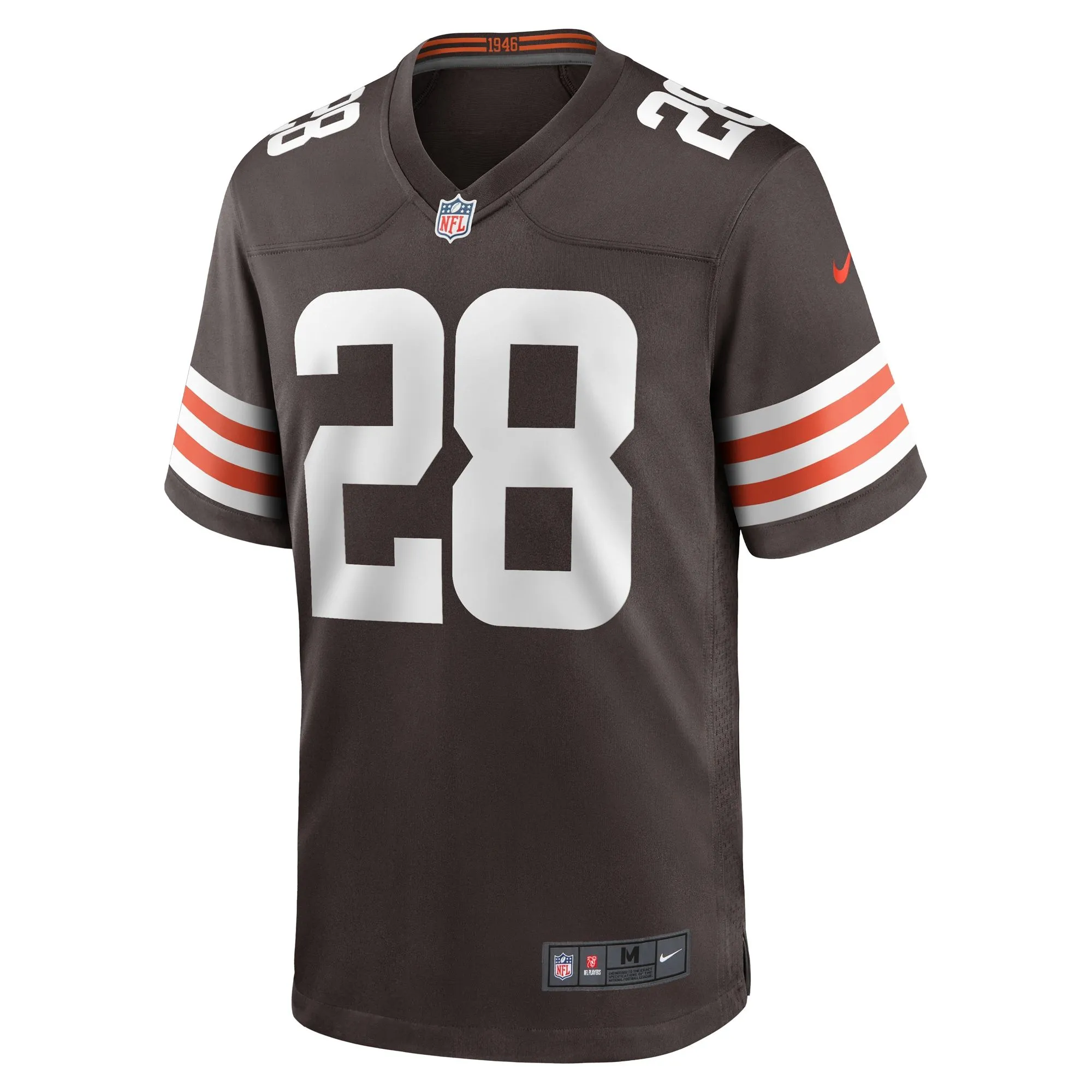 Mike Ford Cleveland Browns  Team Game Jersey -  Brown