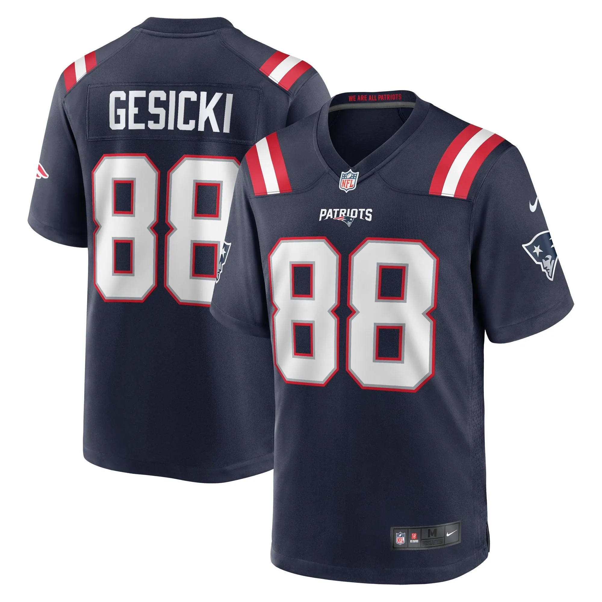 Mike Gesicki New England Patriots  Game Jersey - Navy