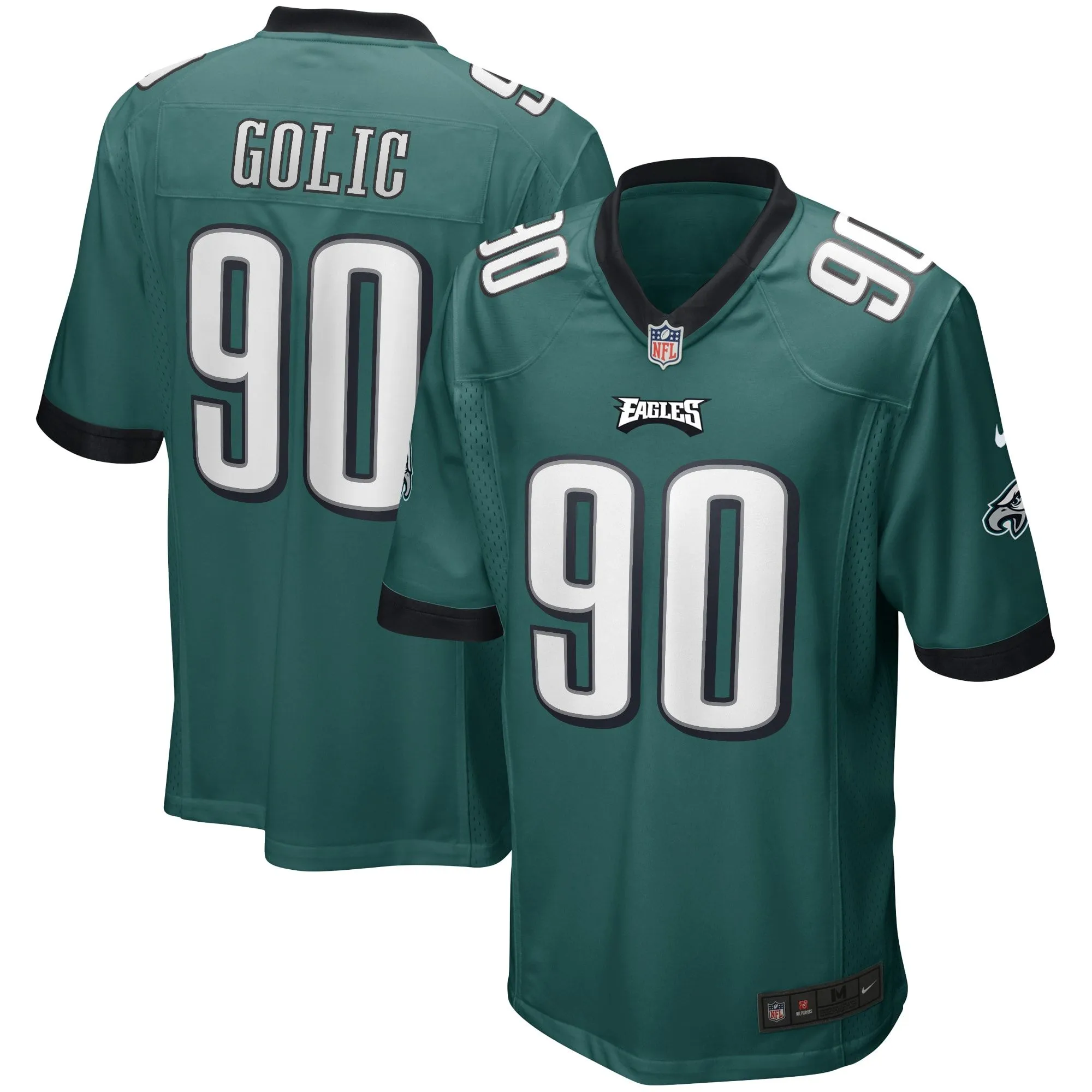 Mike Golic Philadelphia Eagles  Game Retired Player Jersey - Midnight Green