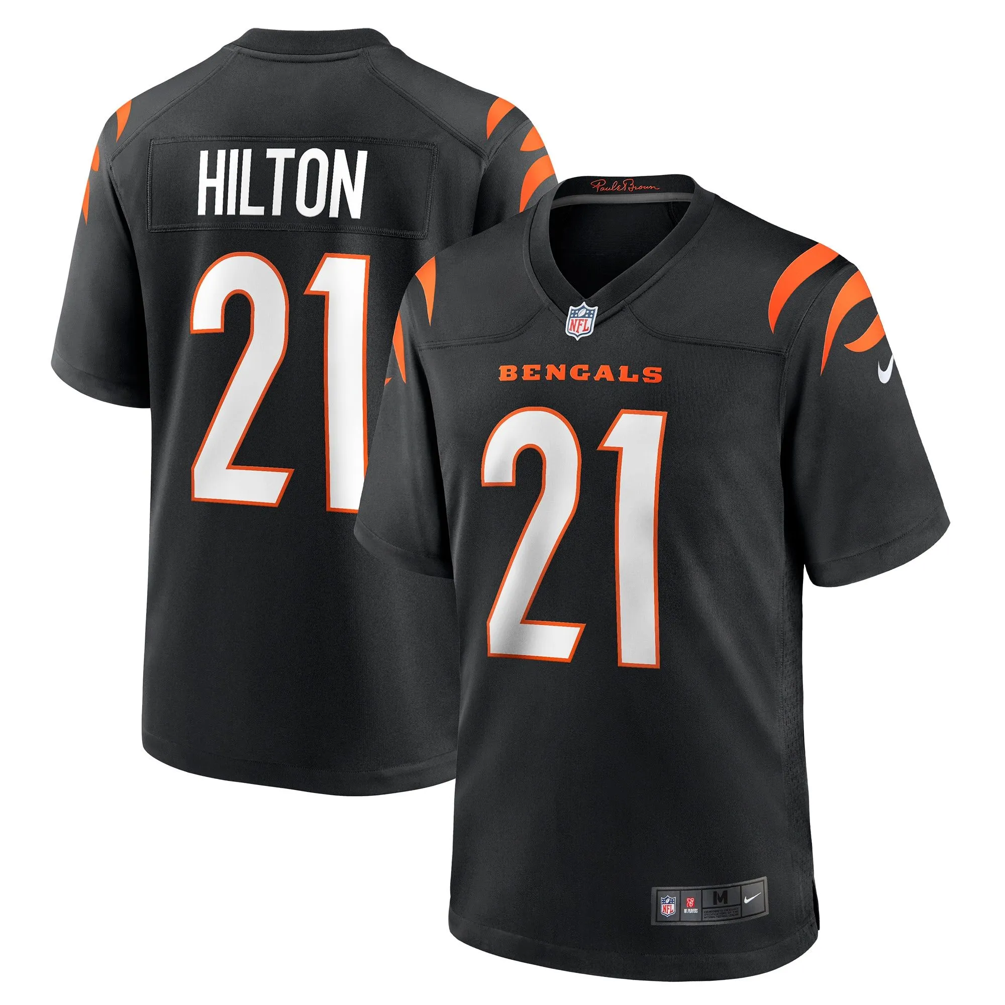 Mike Hilton Cincinnati Bengals  Game Player Jersey - Black