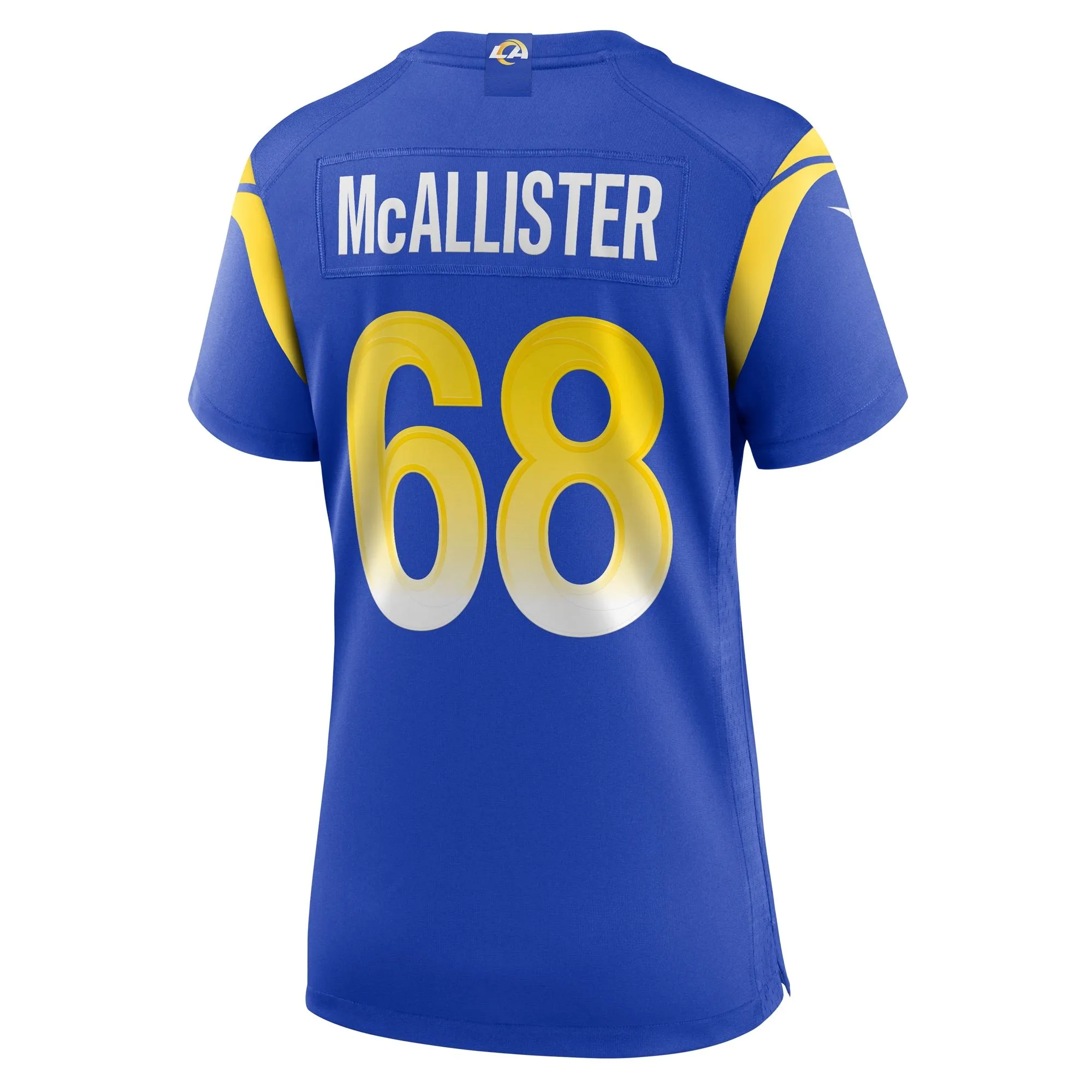 Mike McAllister Los Angeles Rams  Women's Home Game Jersey - Royal