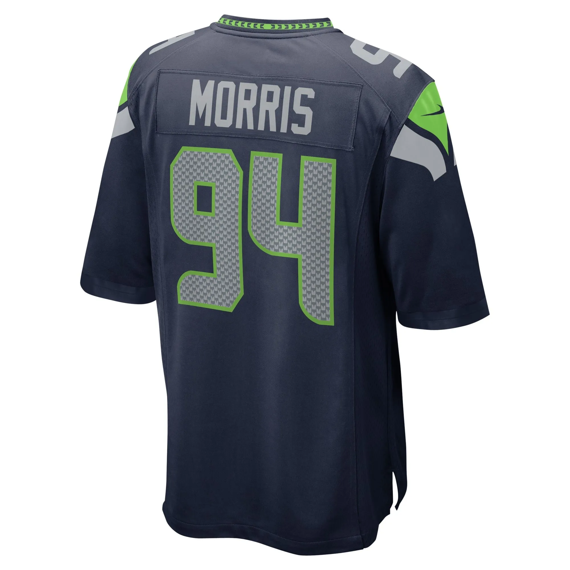 Mike Morris Seattle Seahawks   Game Jersey - College Navy