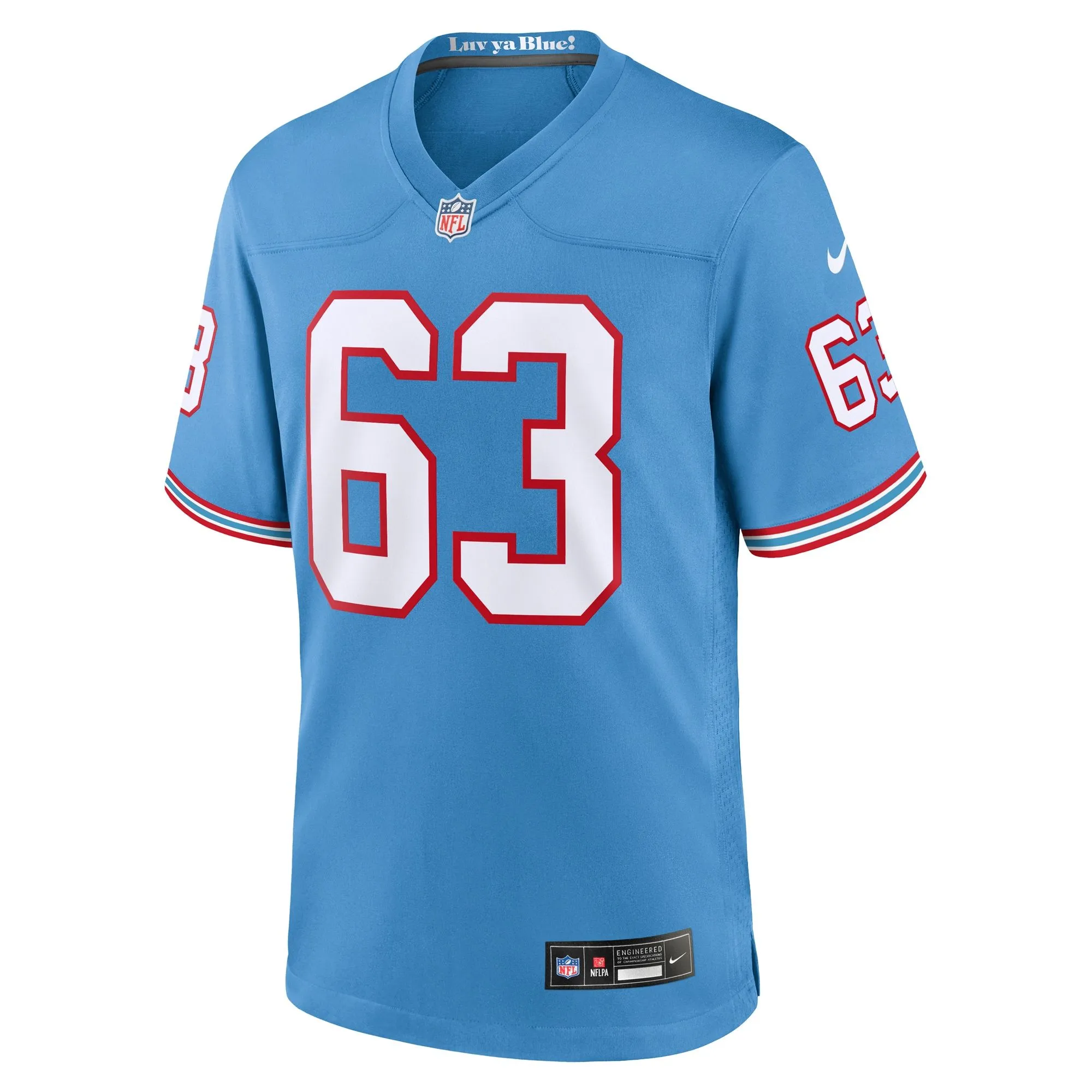 Mike Munchak Tennessee Titans  Oilers Throwback Retired Player Game Jersey - Light Blue