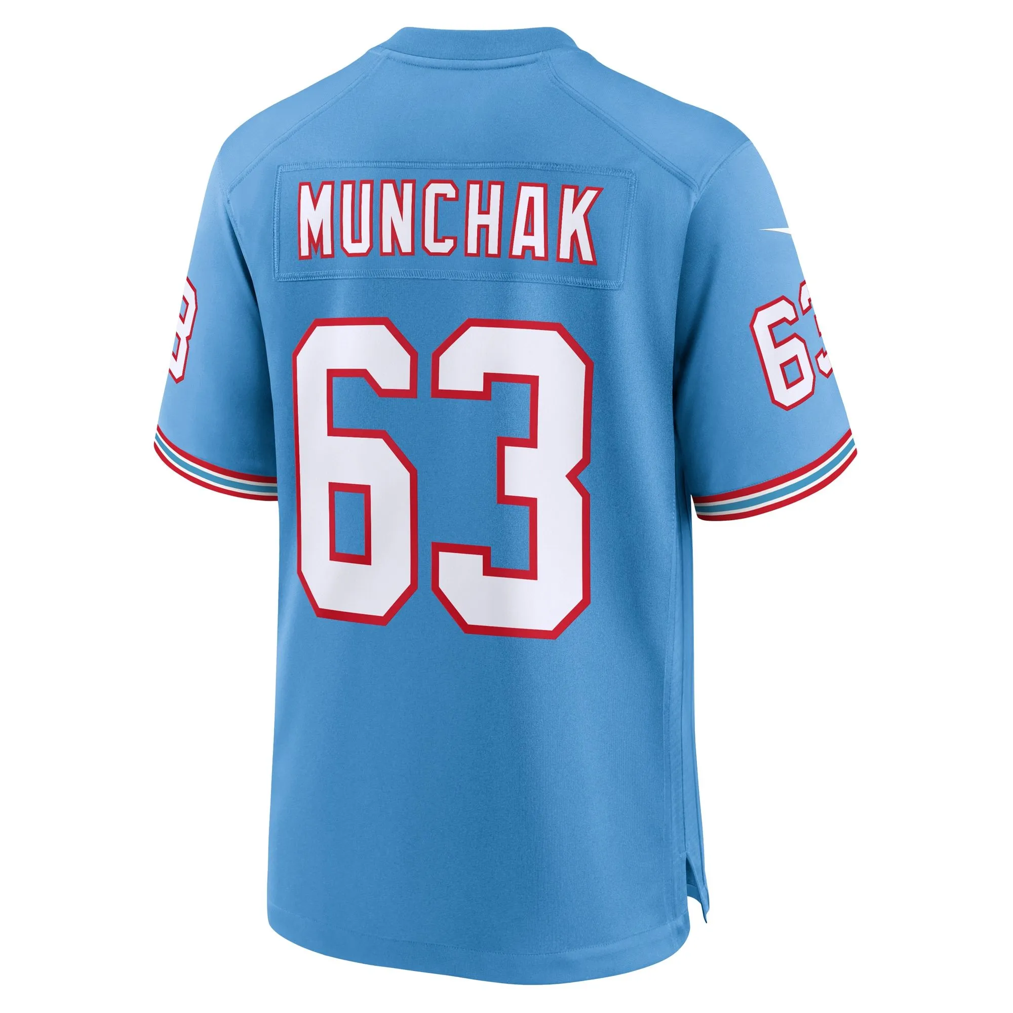 Mike Munchak Tennessee Titans  Oilers Throwback Retired Player Game Jersey - Light Blue