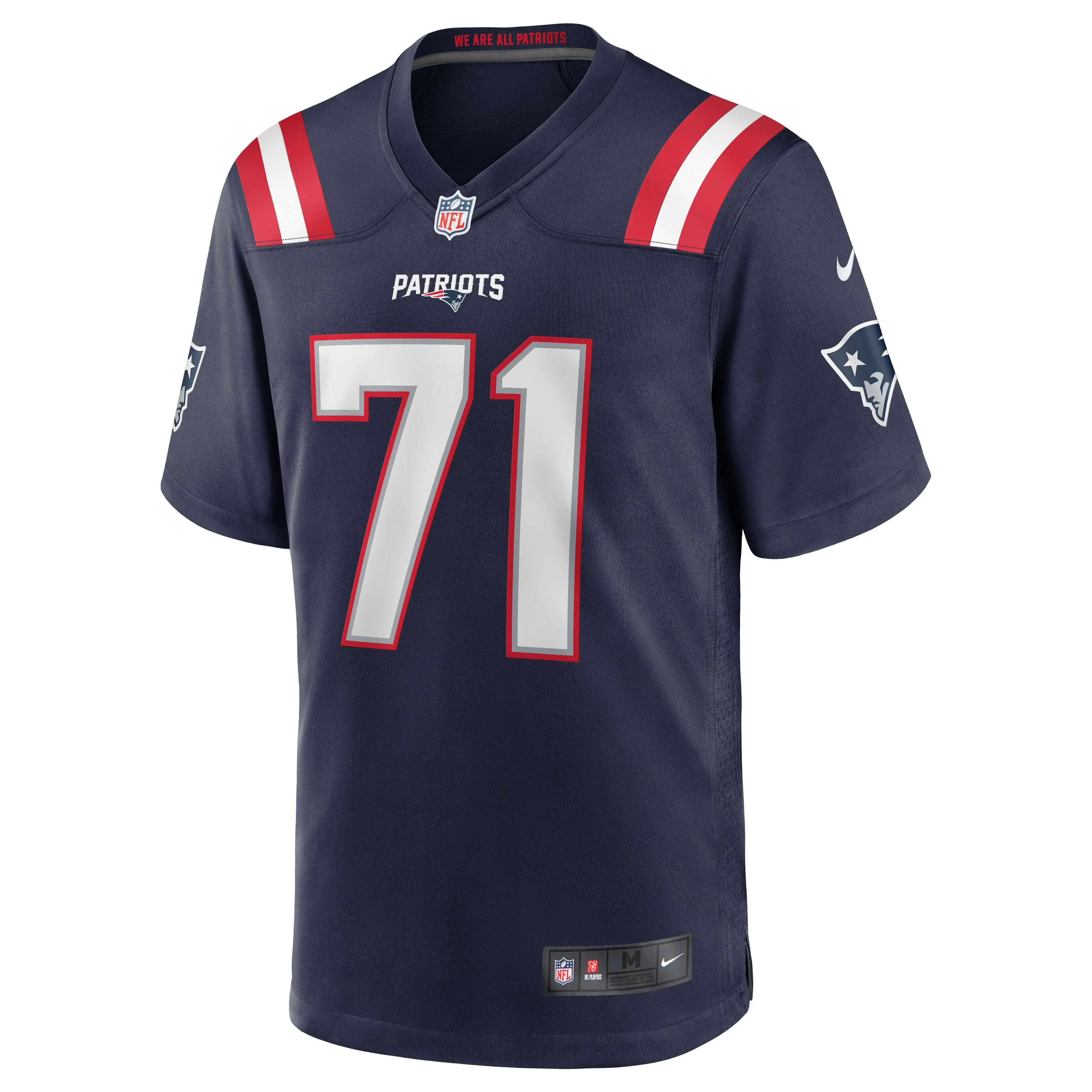 Mike Onwenu New England Patriots  Team Game Jersey - Navy