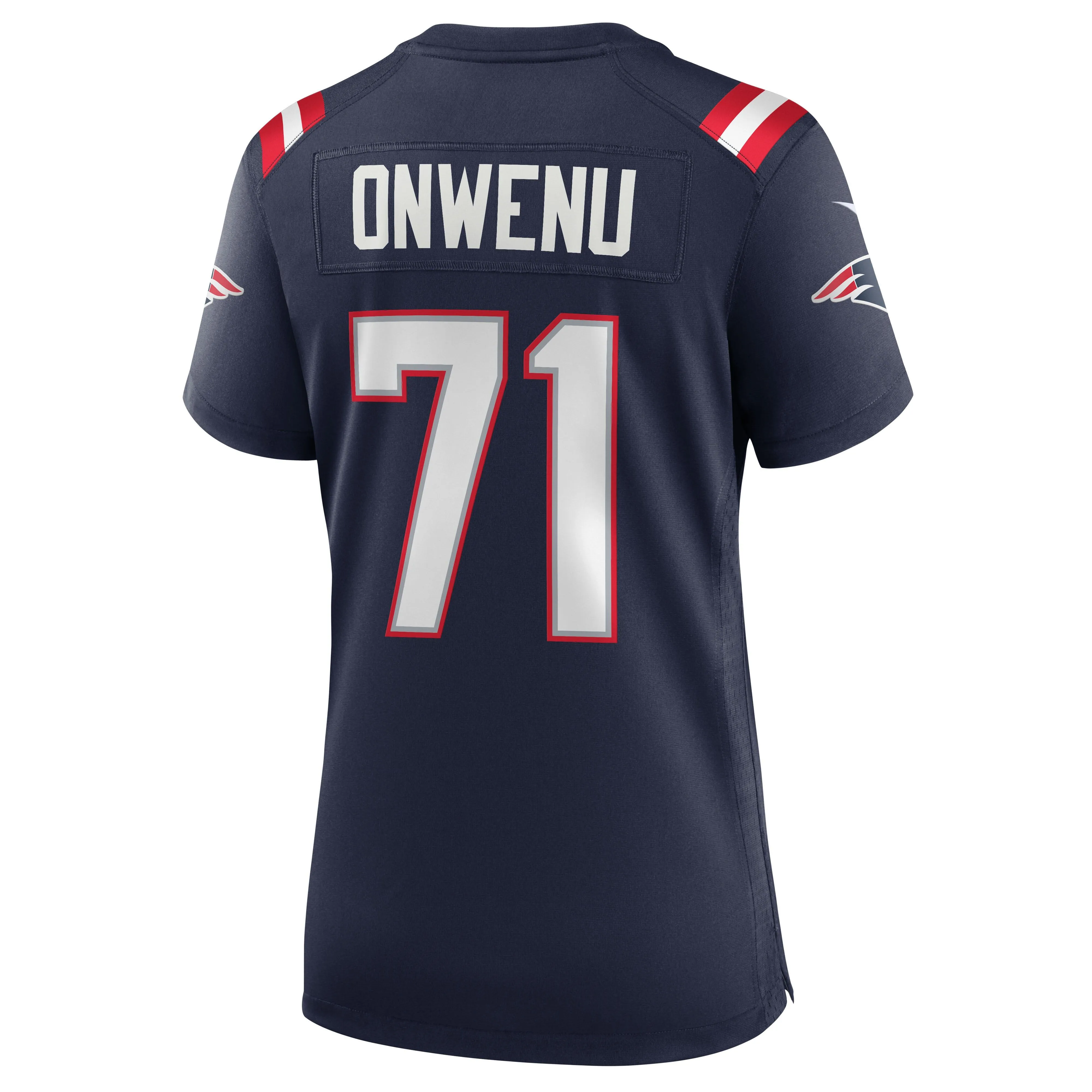 Mike Onwenu New England Patriots  Women's Team Game Jersey - Navy