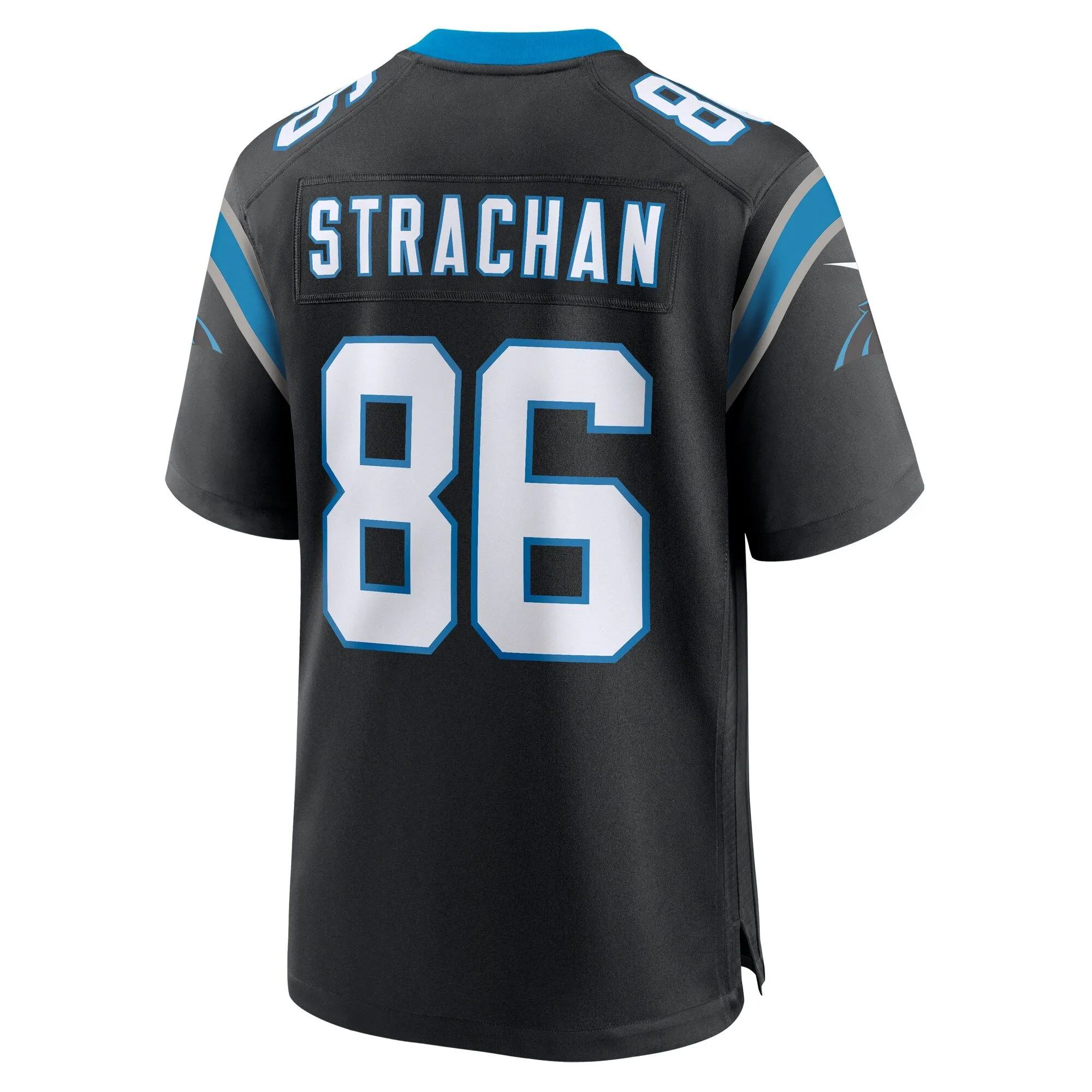 Mike Strachan Carolina Panthers   Game Jersey -  Black