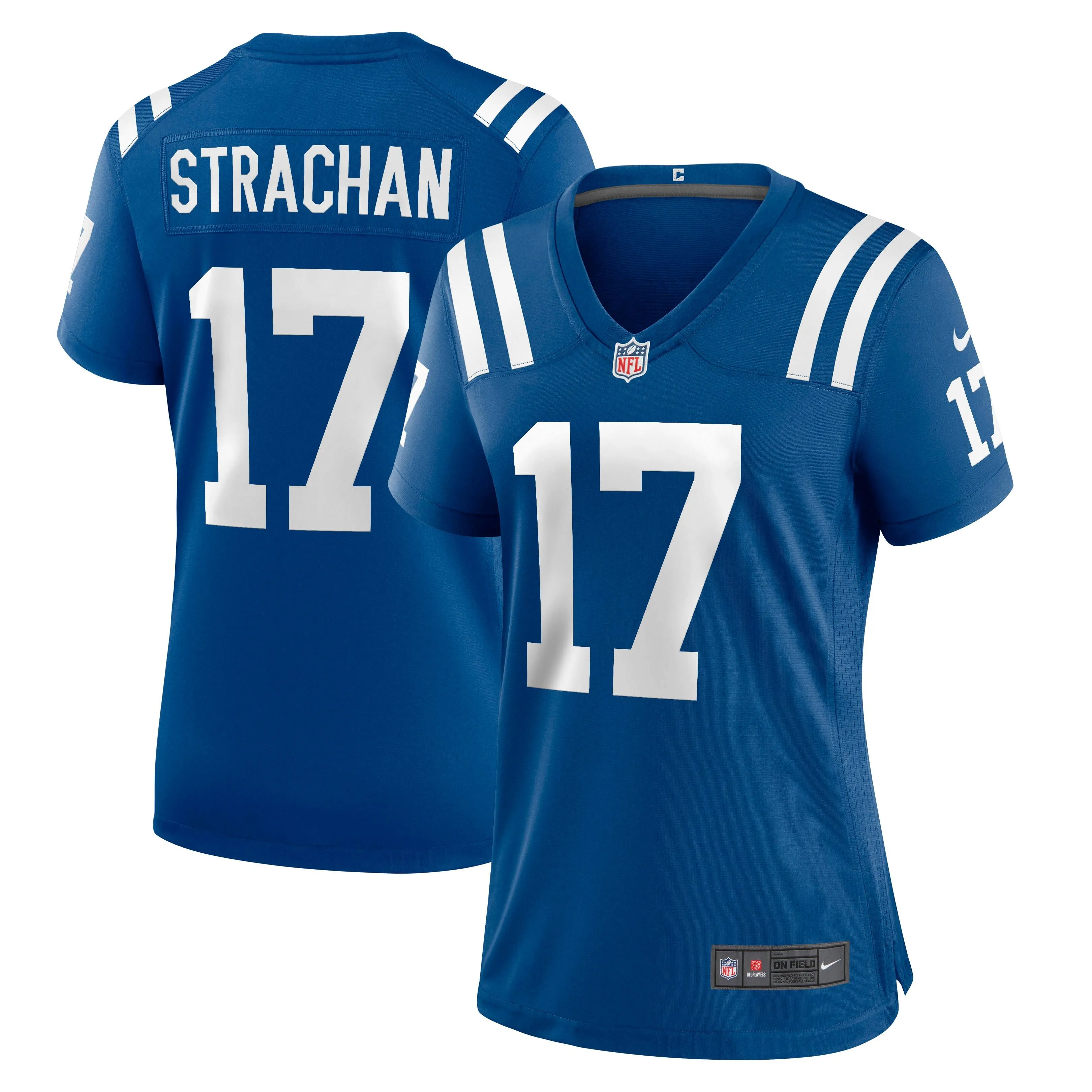 Mike Strachan Indianapolis Colts  Women's Game Jersey - Royal