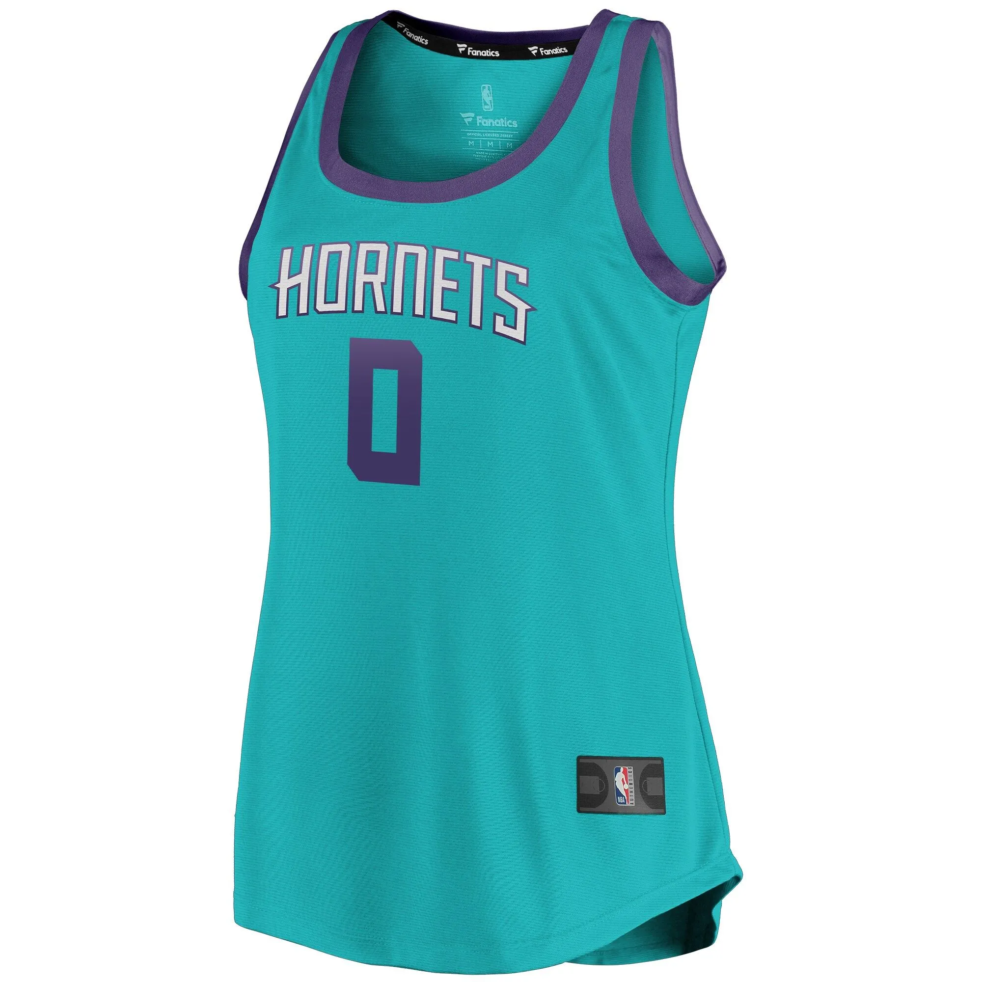 Miles Bridges Charlotte Hornets Fanatics Branded Women's Fast Break Team Tank Jersey - Icon Edition - Teal