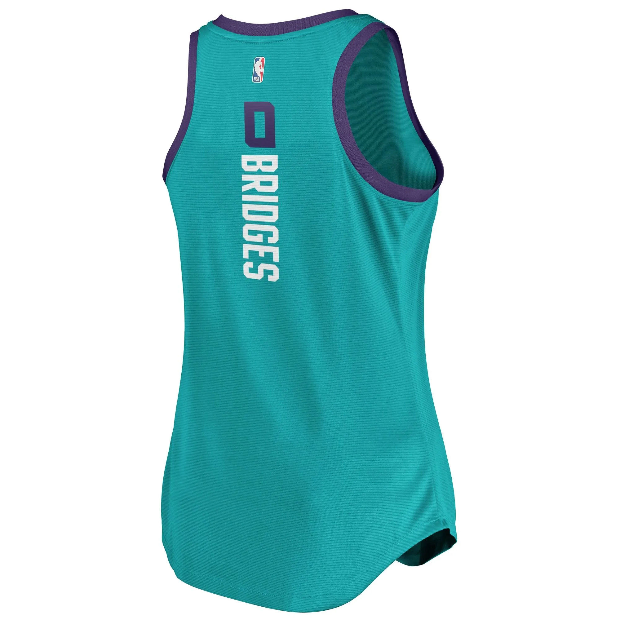 Miles Bridges Charlotte Hornets Fanatics Branded Women's Fast Break Team Tank Jersey - Icon Edition - Teal