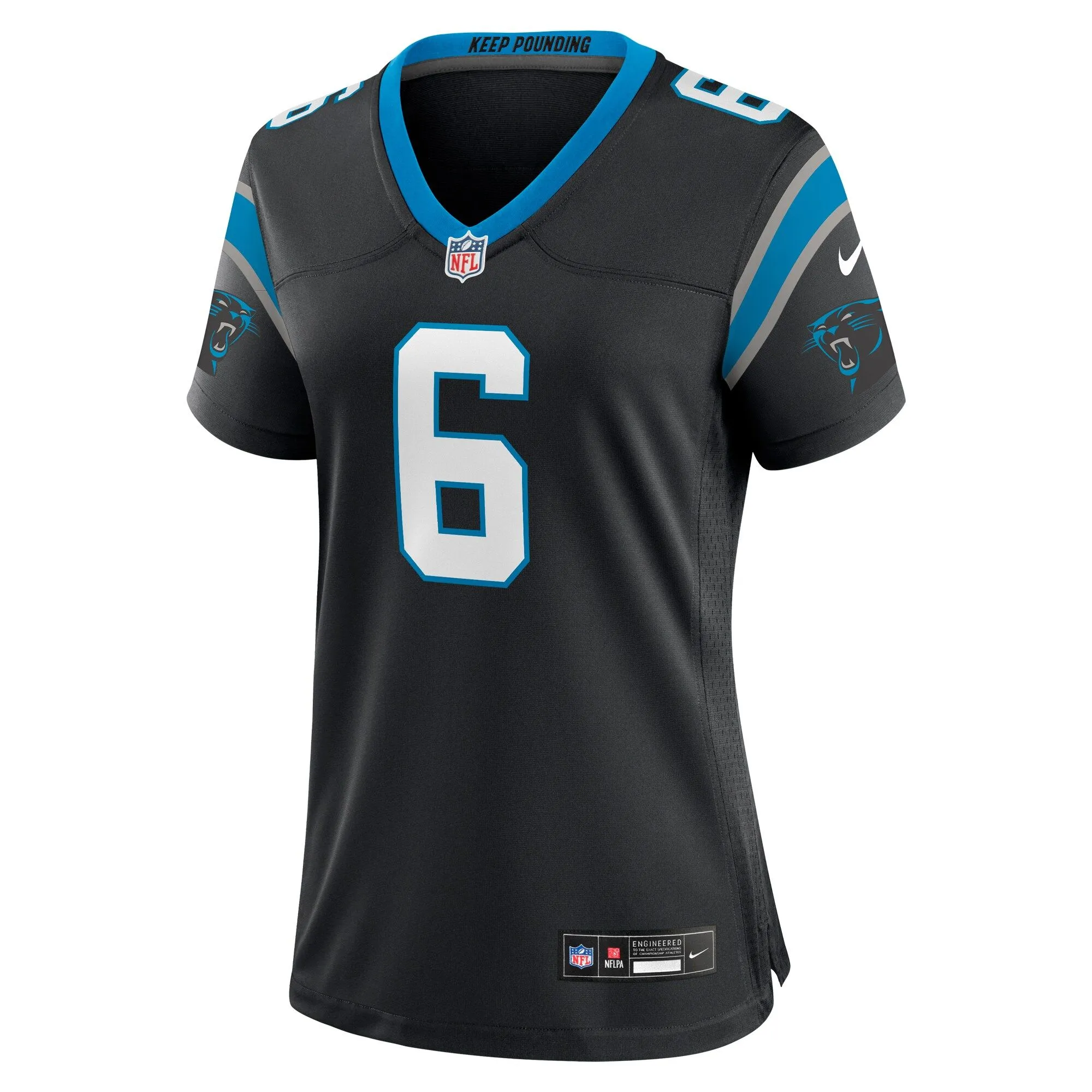 Miles Sanders Carolina Panthers  Women's  Women's All Player Jersey - Black