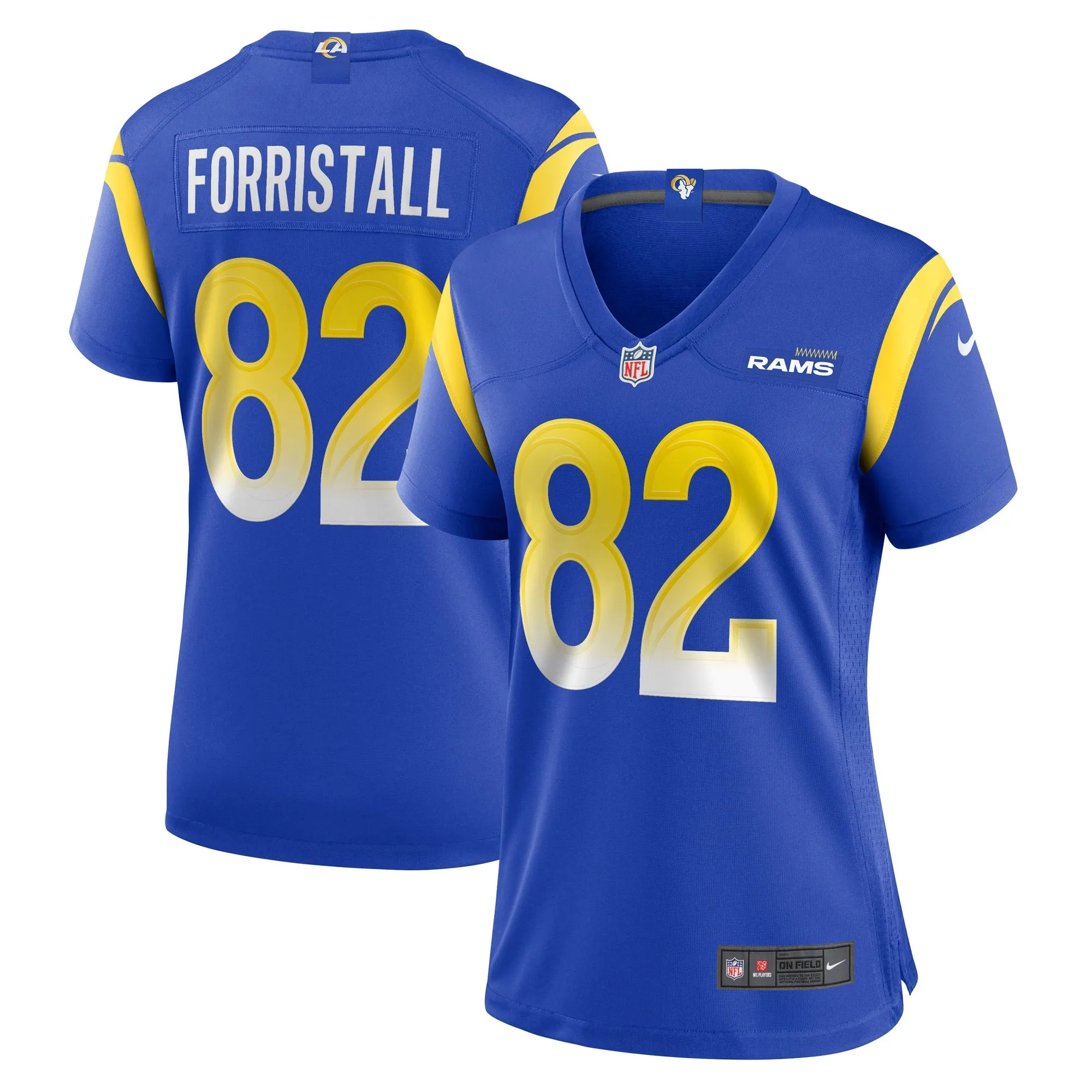 Miller Forristall Los Angeles Rams  Women's  Game Jersey -  Royal