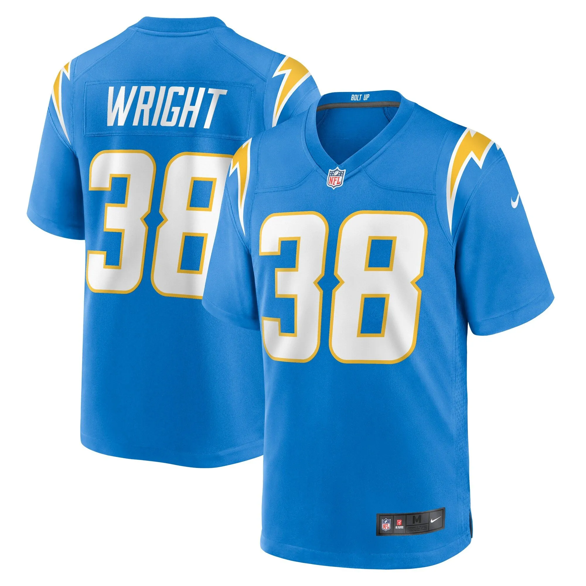 Milton Wright Los Angeles Chargers   Game Jersey - Powder Blue