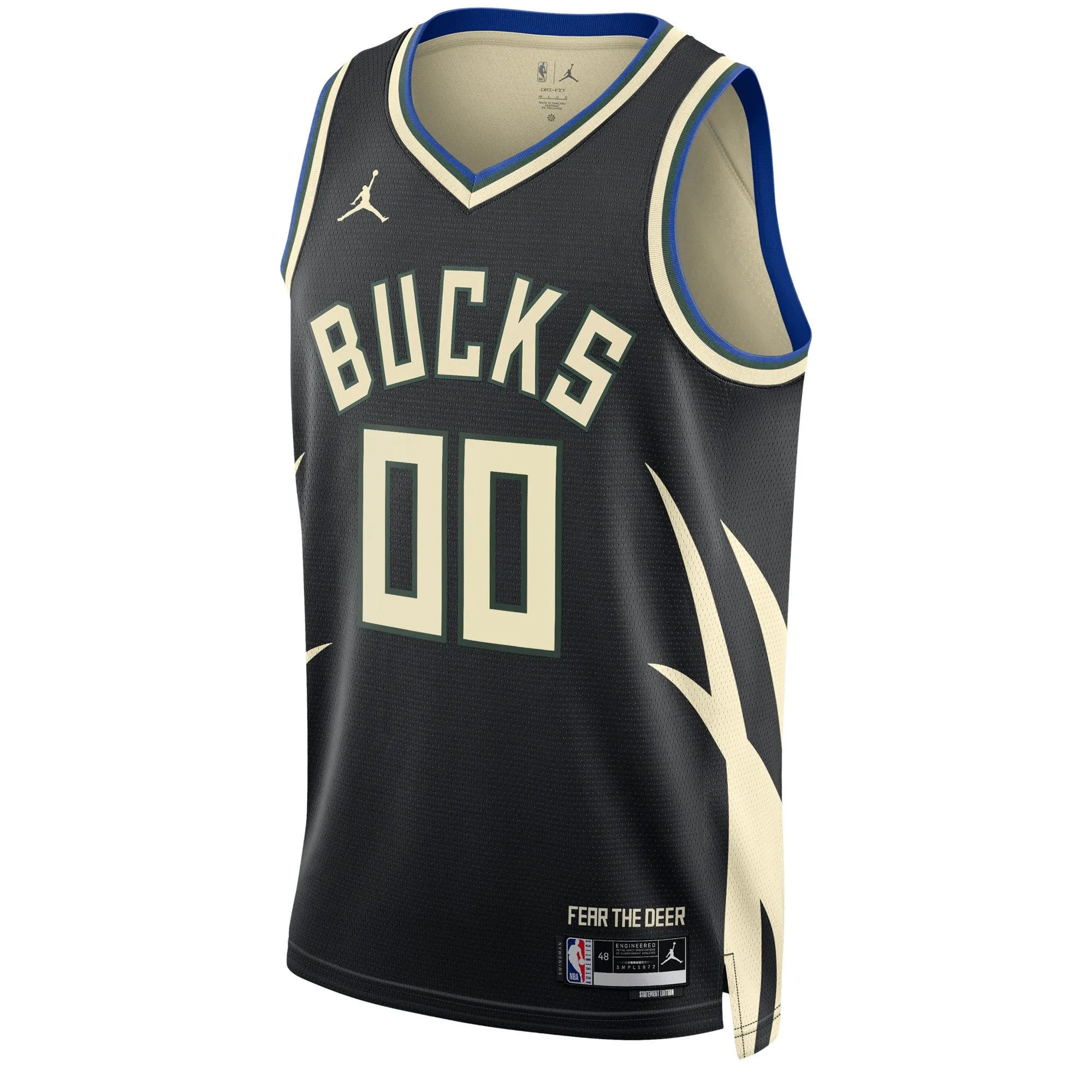 Milwaukee Bucks Jordan Brand Unisex 2022/23 Swingman Custom Jersey - Statement Edition - Black