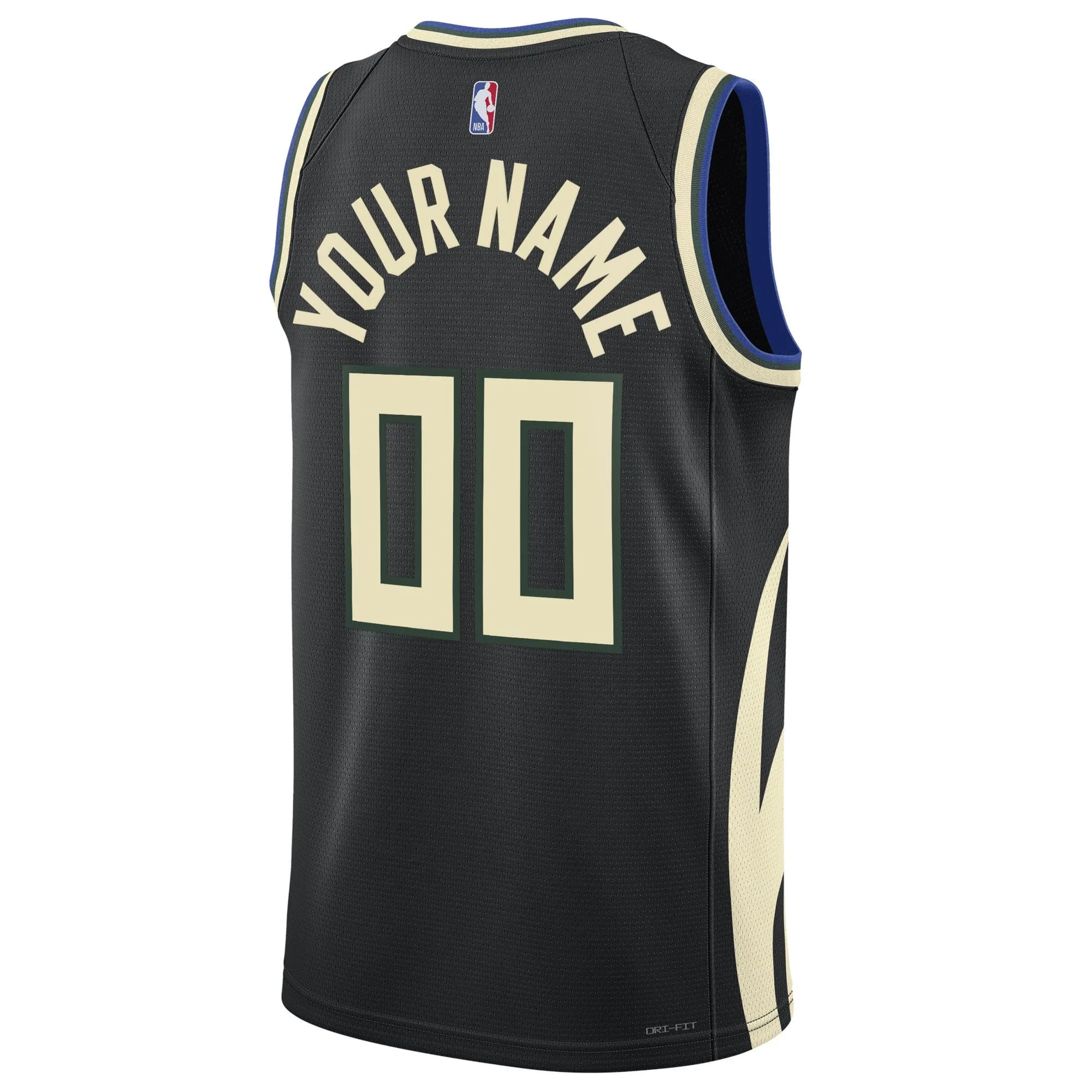 Milwaukee Bucks Jordan Brand Unisex 2022/23 Swingman Custom Jersey - Statement Edition - Black