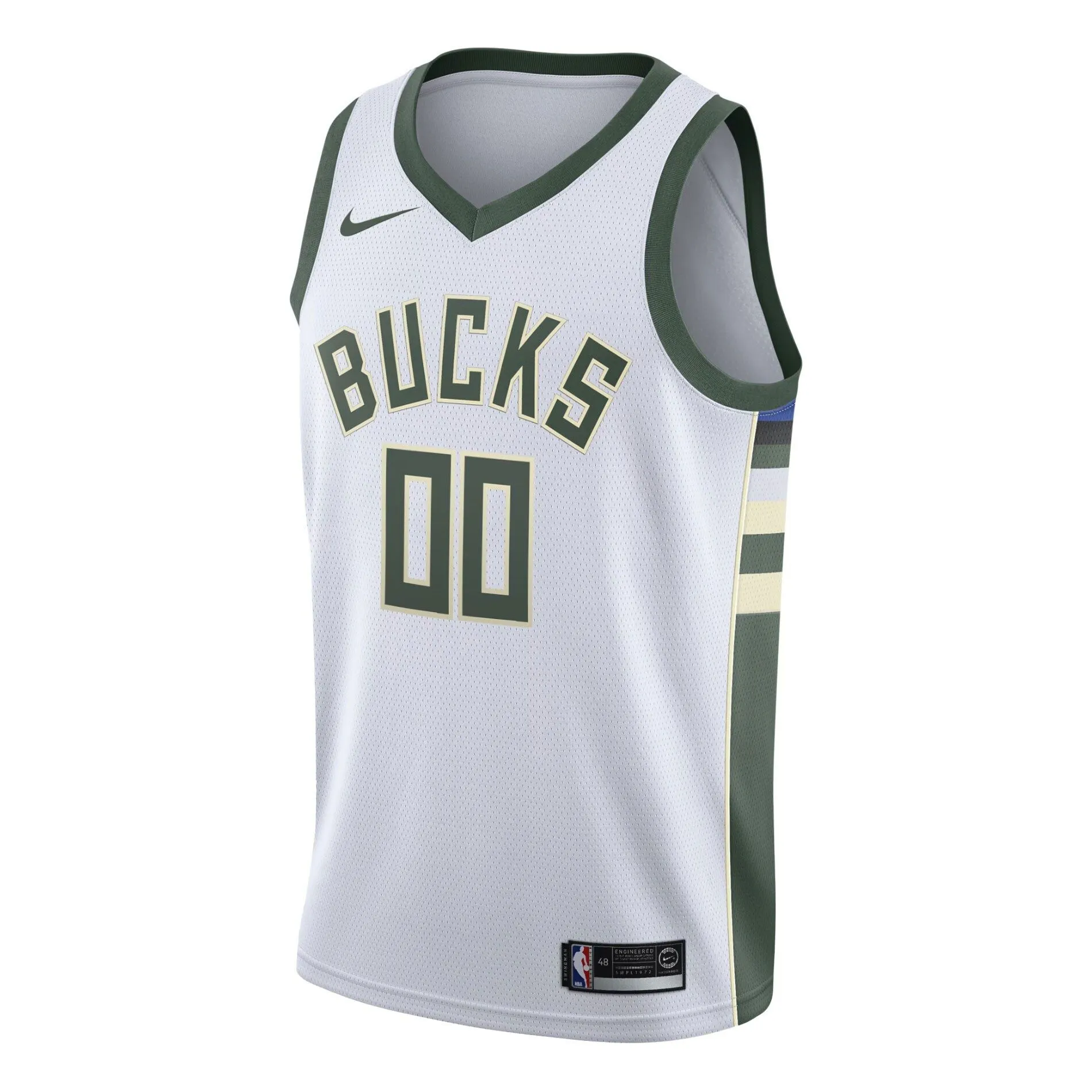 Milwaukee Bucks  Swingman Custom Jersey White - Association Edition