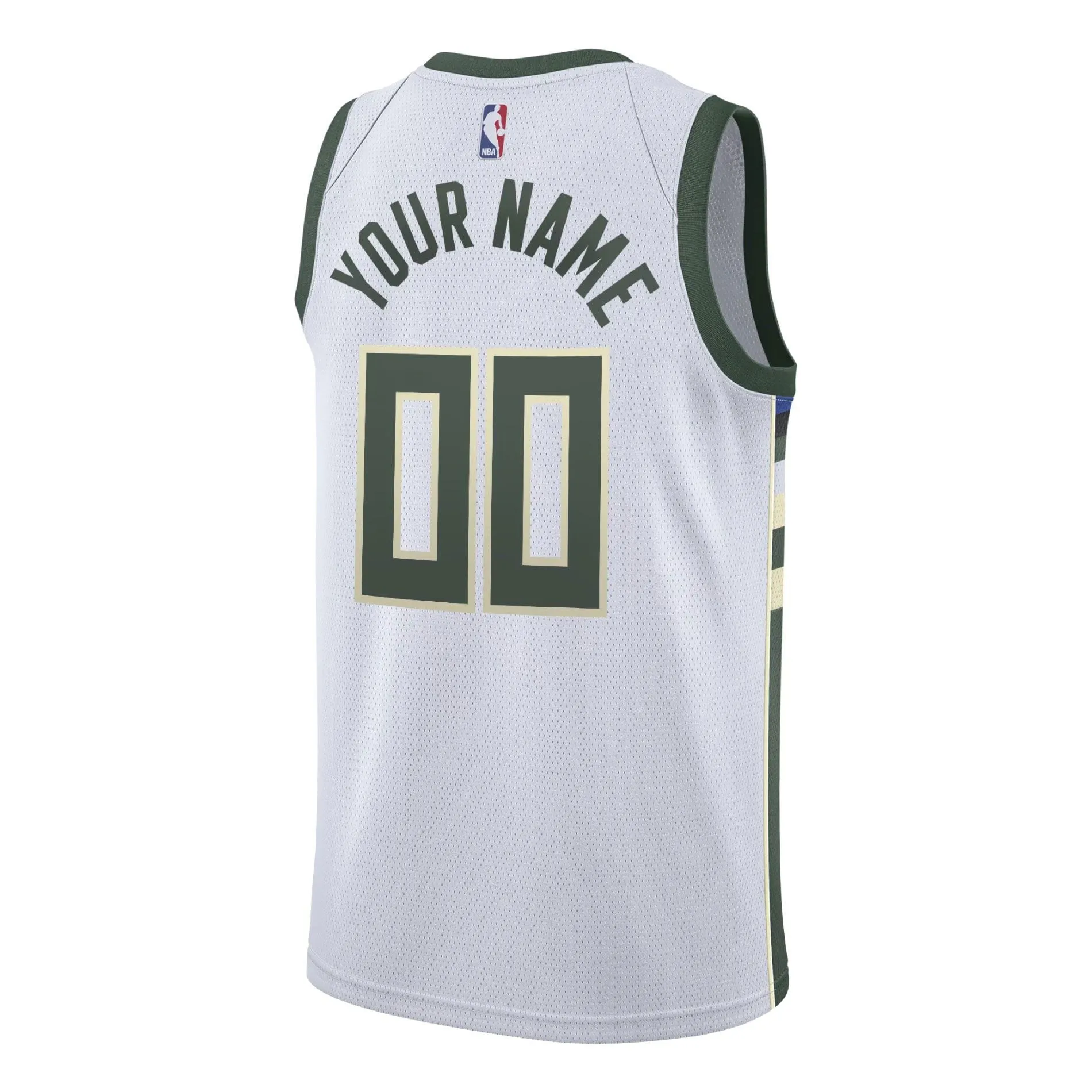 Milwaukee Bucks  Swingman Custom Jersey White - Association Edition