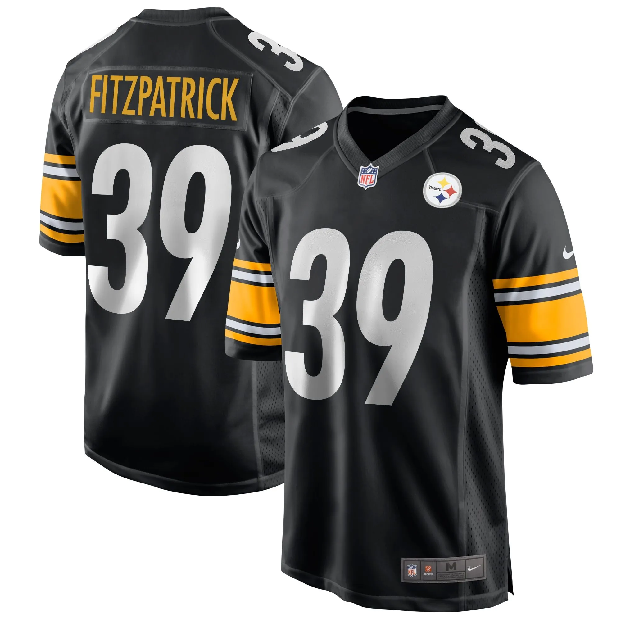 Minkah Fitzpatrick Pittsburgh Steelers  Game Jersey - Black