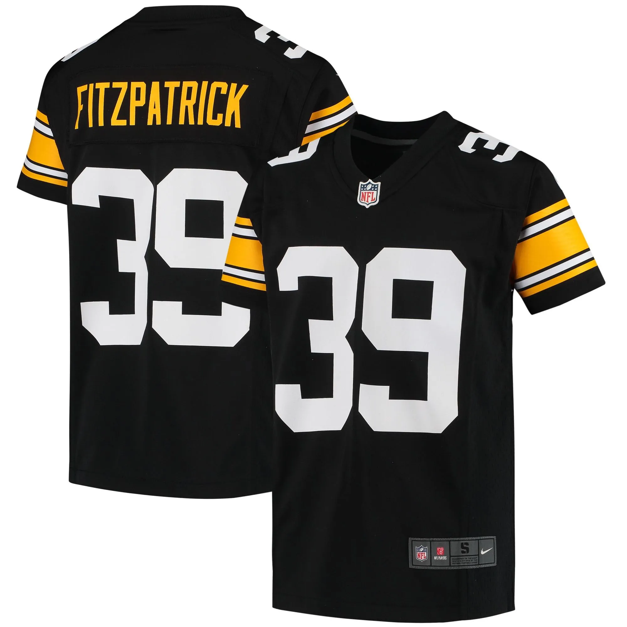 Minkah Fitzpatrick Pittsburgh Steelers  Youth Game Jersey - Black