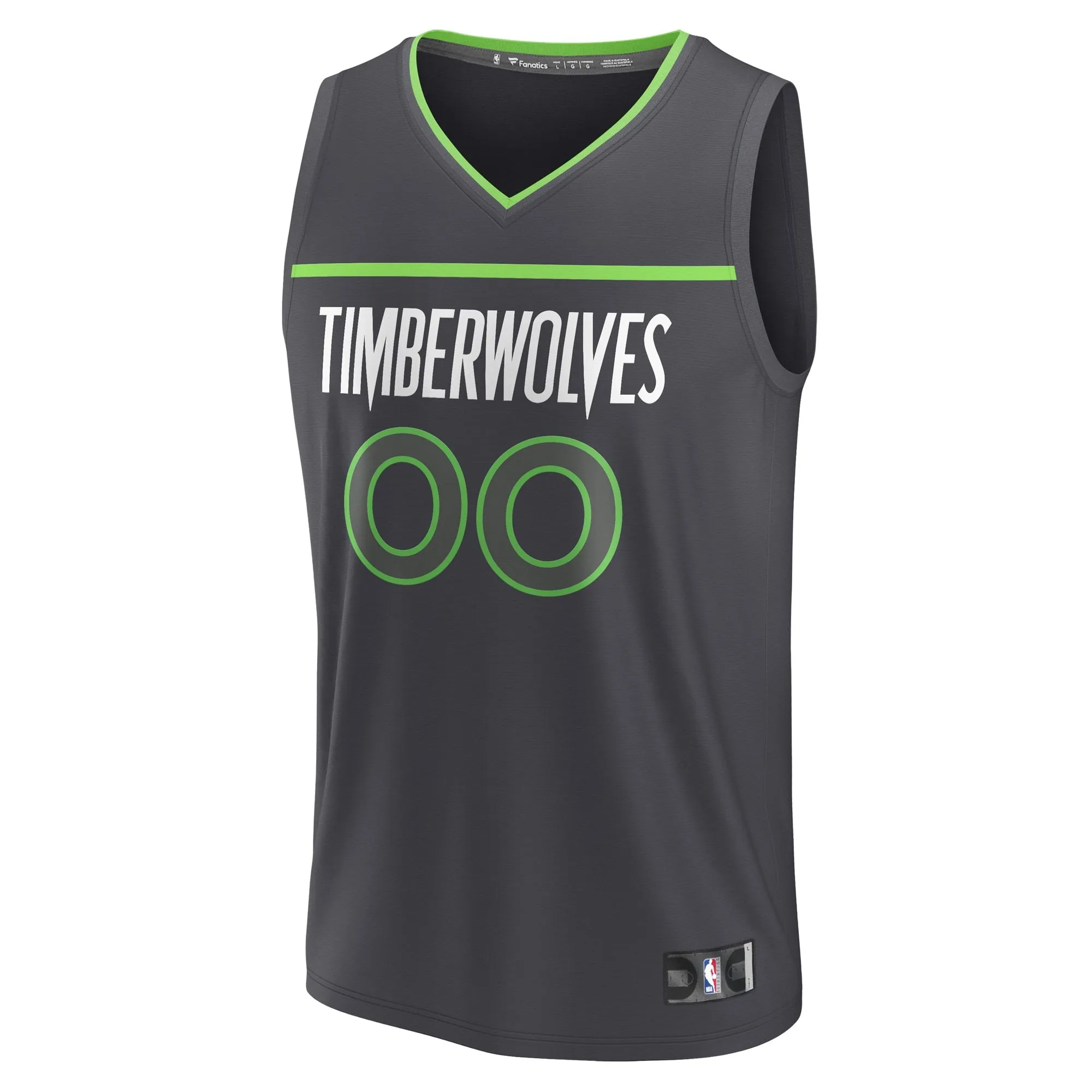 Minnesota Timberwolves Fanatics Branded Custom Fast Break Jersey - Statement Edition - Black