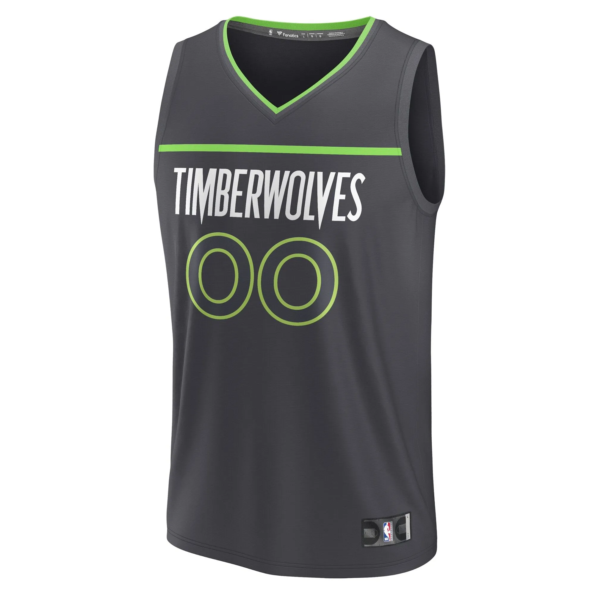 Minnesota Timberwolves Fanatics Branded Youth Custom Fast Break Jersey - Statement Edition - Black