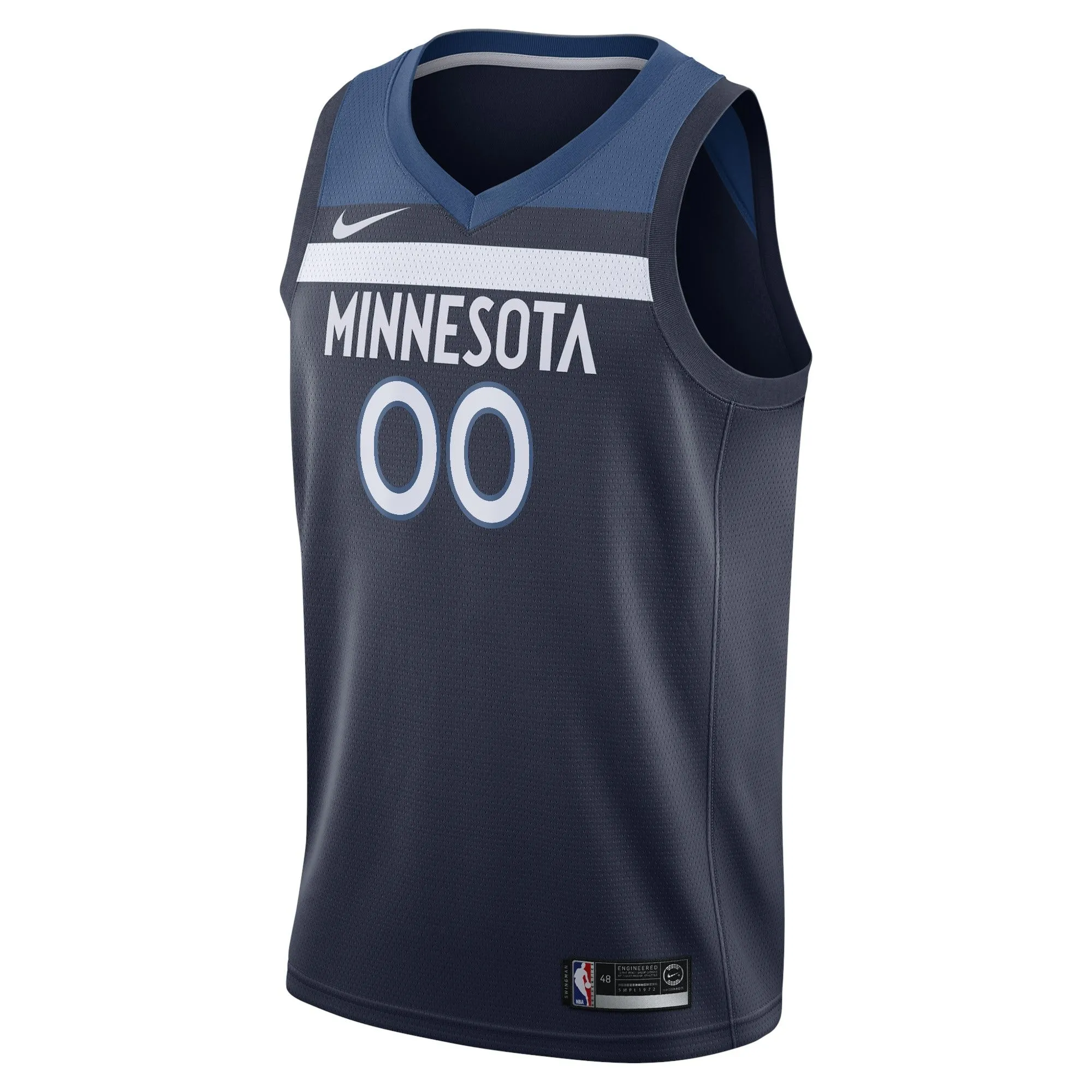 Minnesota Timberwolves  Swingman Custom Jersey Navy - Icon Edition