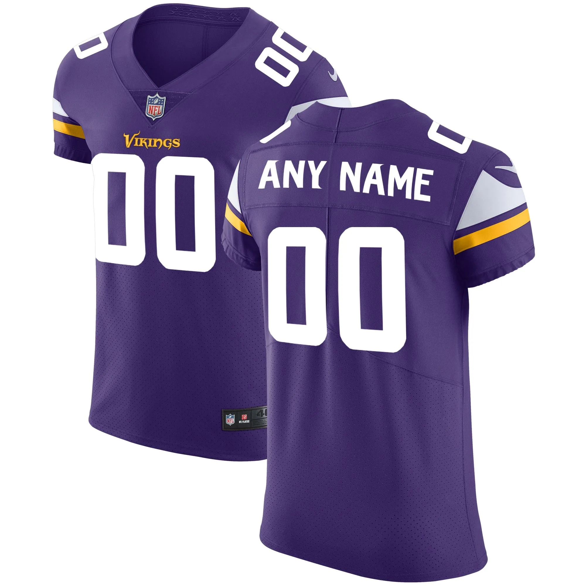 Minnesota Vikings  Vapor Untouchable Custom Elite Jersey - Purple