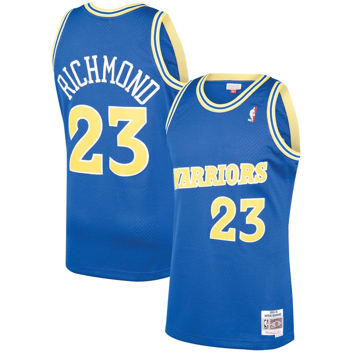 Mitch Richmond Golden State Warriors Mitchell & Ness 1990/91 Hardwood Classics Swingman Jersey - Royal