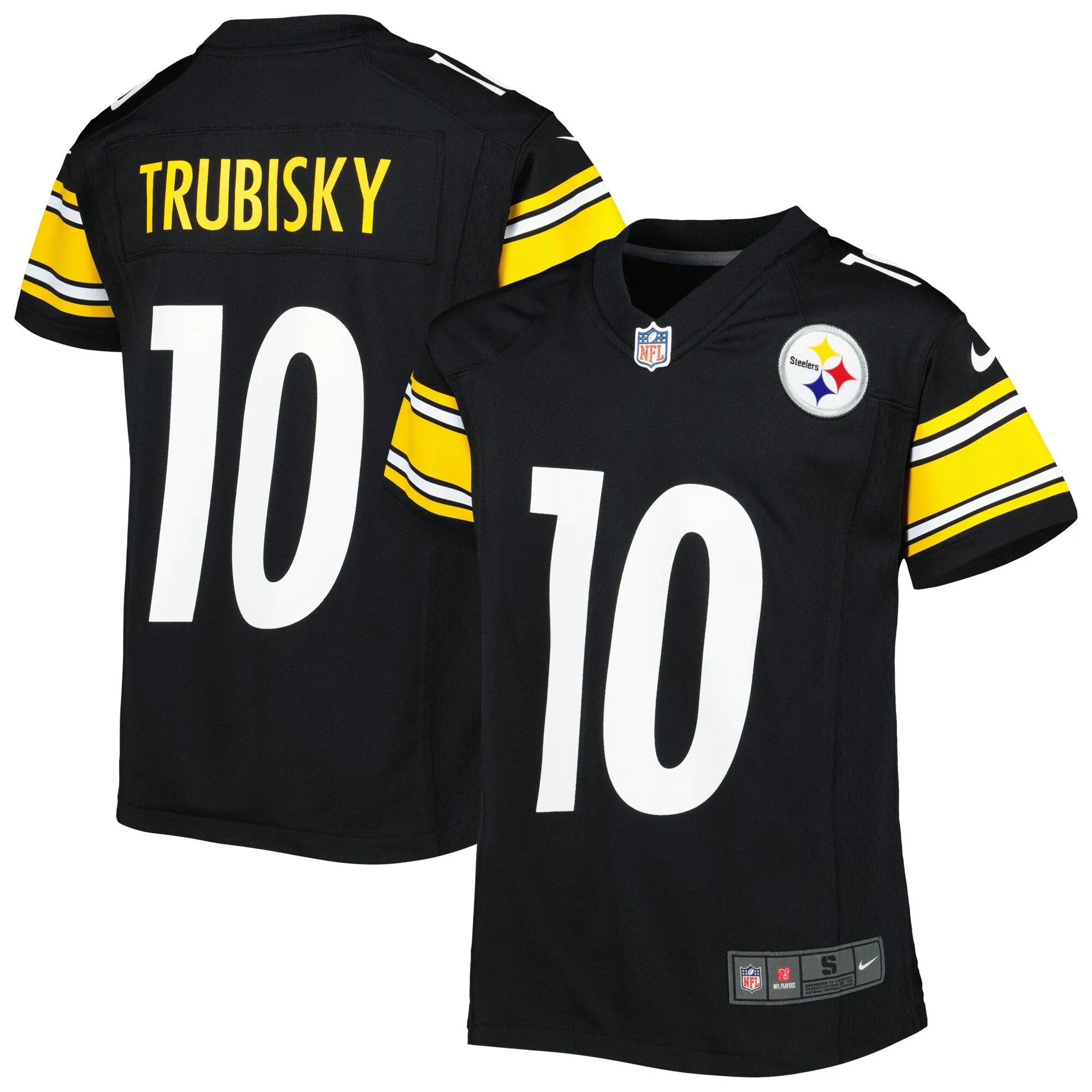 Mitchell Trubisky Pittsburgh Steelers  Youth Game Jersey - Black