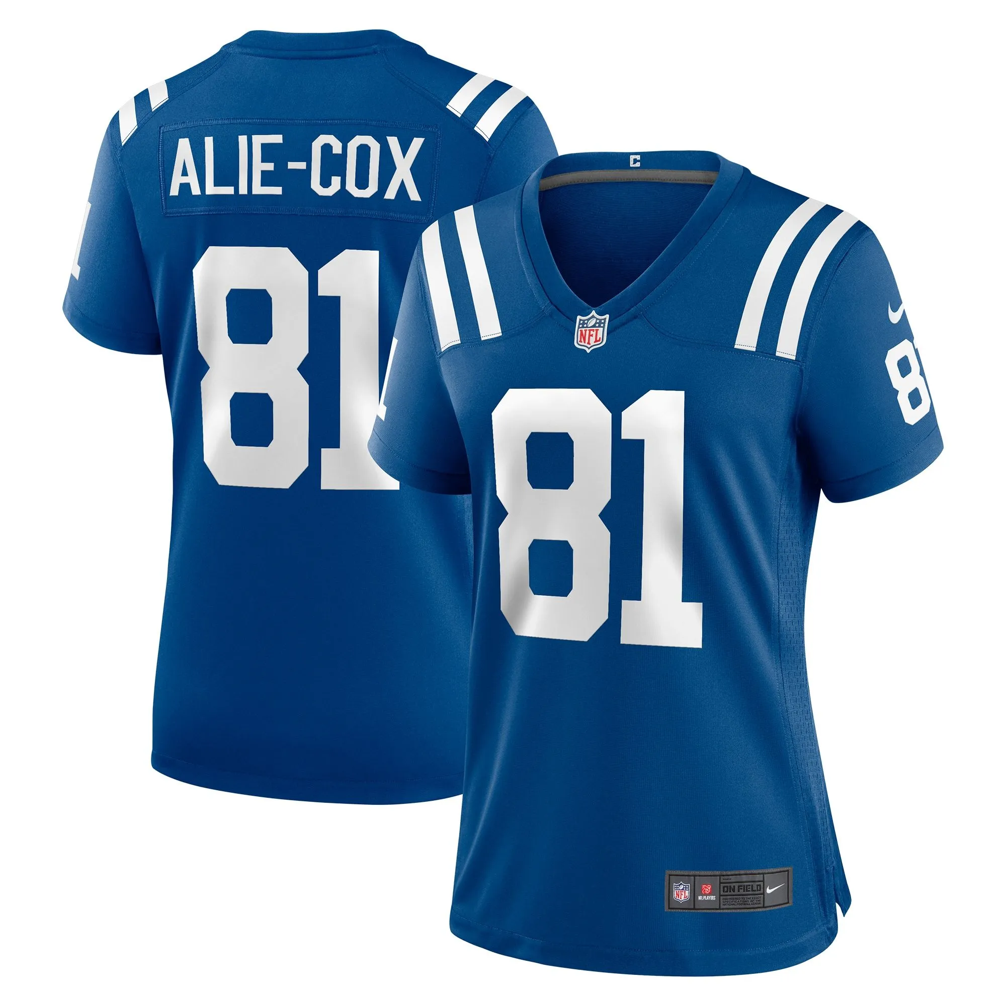 Mo Alie-Cox Indianapolis Colts  Women's Team Game Jersey - Royal