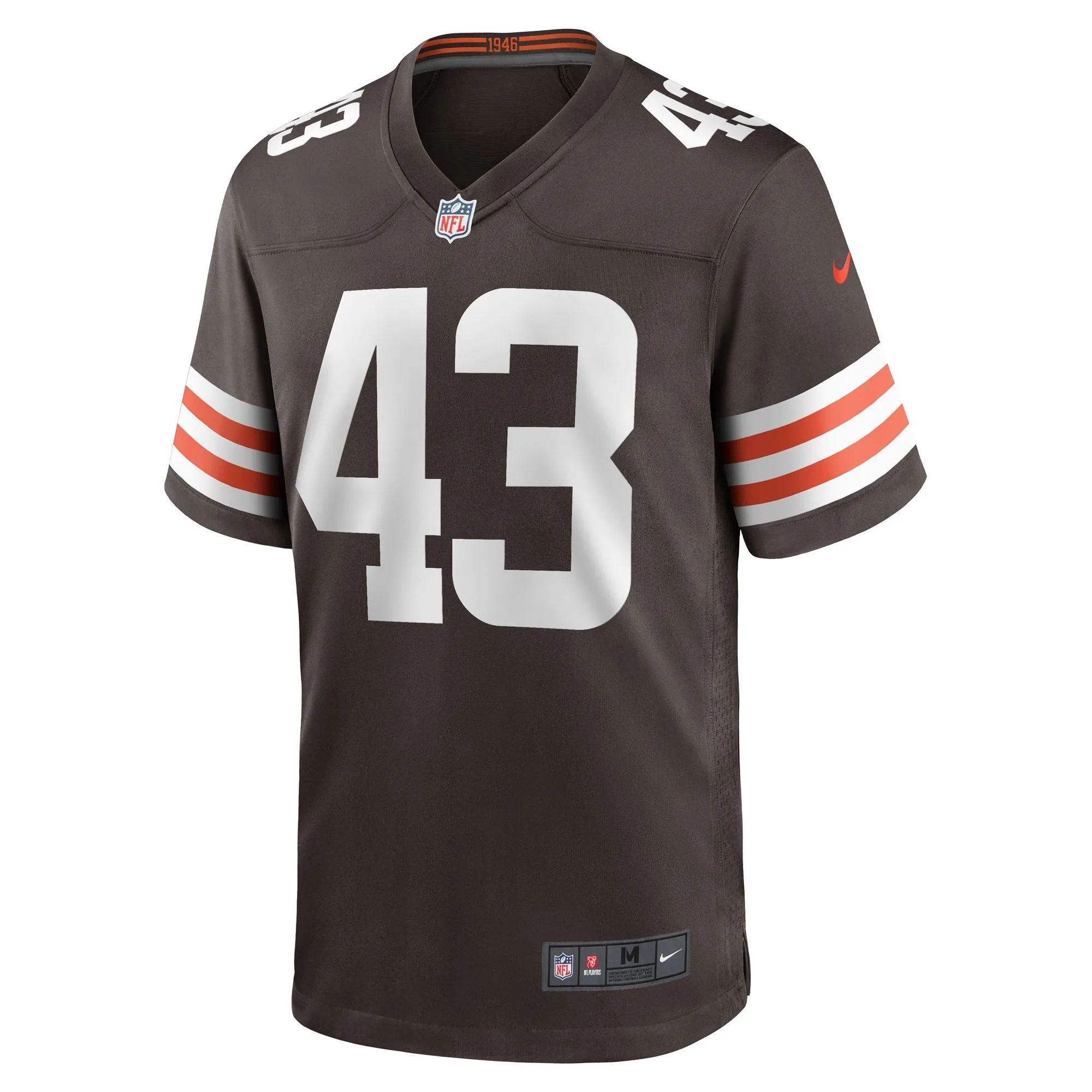 Mohamoud Diabate Cleveland Browns  Team Game Jersey -  Brown