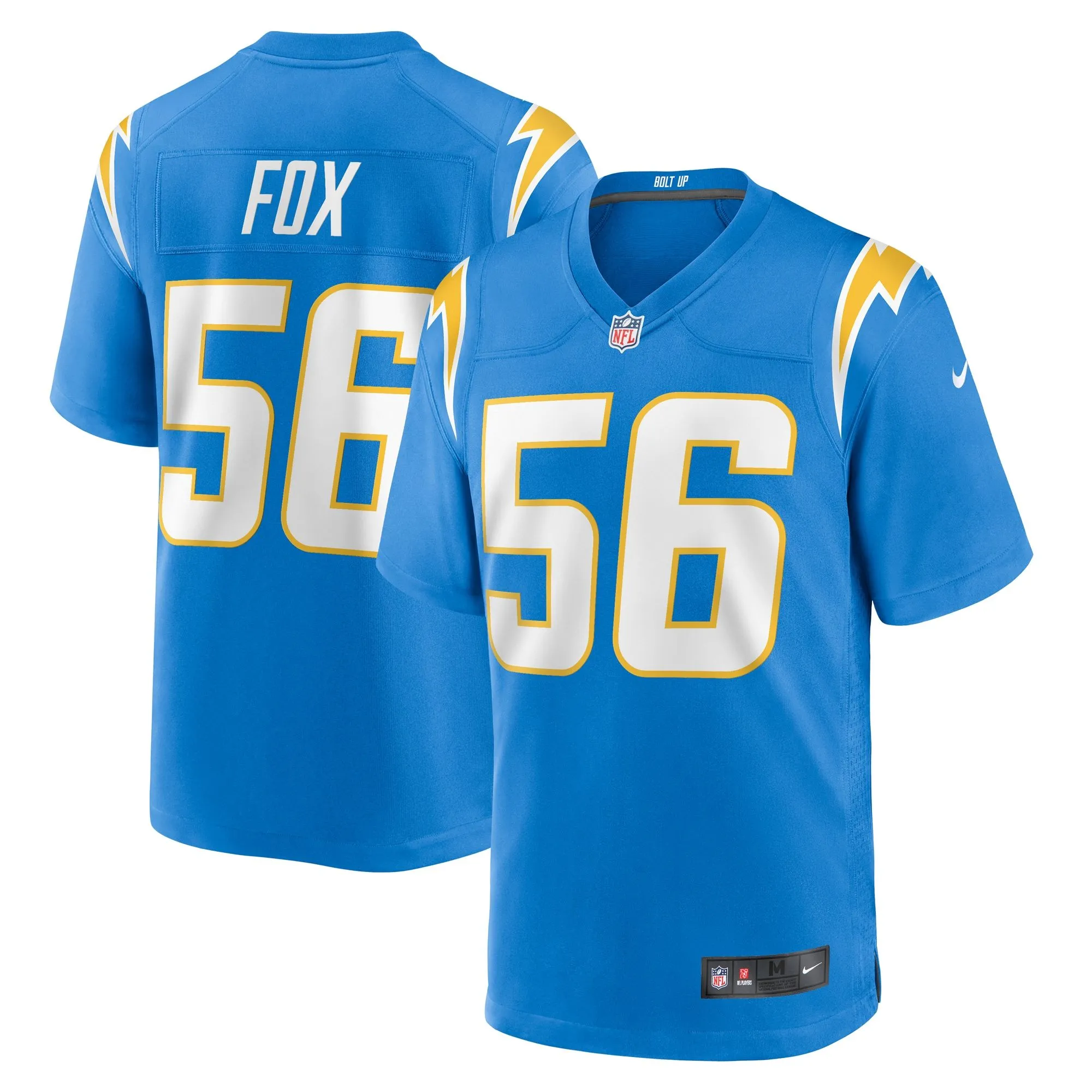 Morgan Fox Los Angeles Chargers  Player Game Jersey - Powder Blue