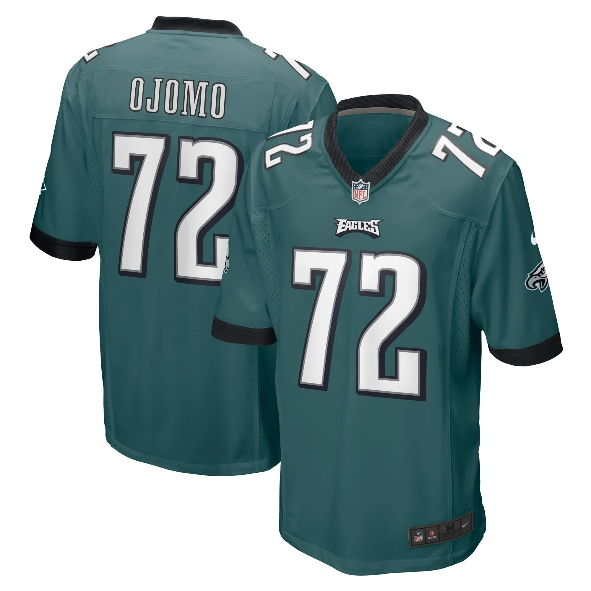 Moro Ojomo Philadelphia Eagles  Team Game Jersey - Midnight Green