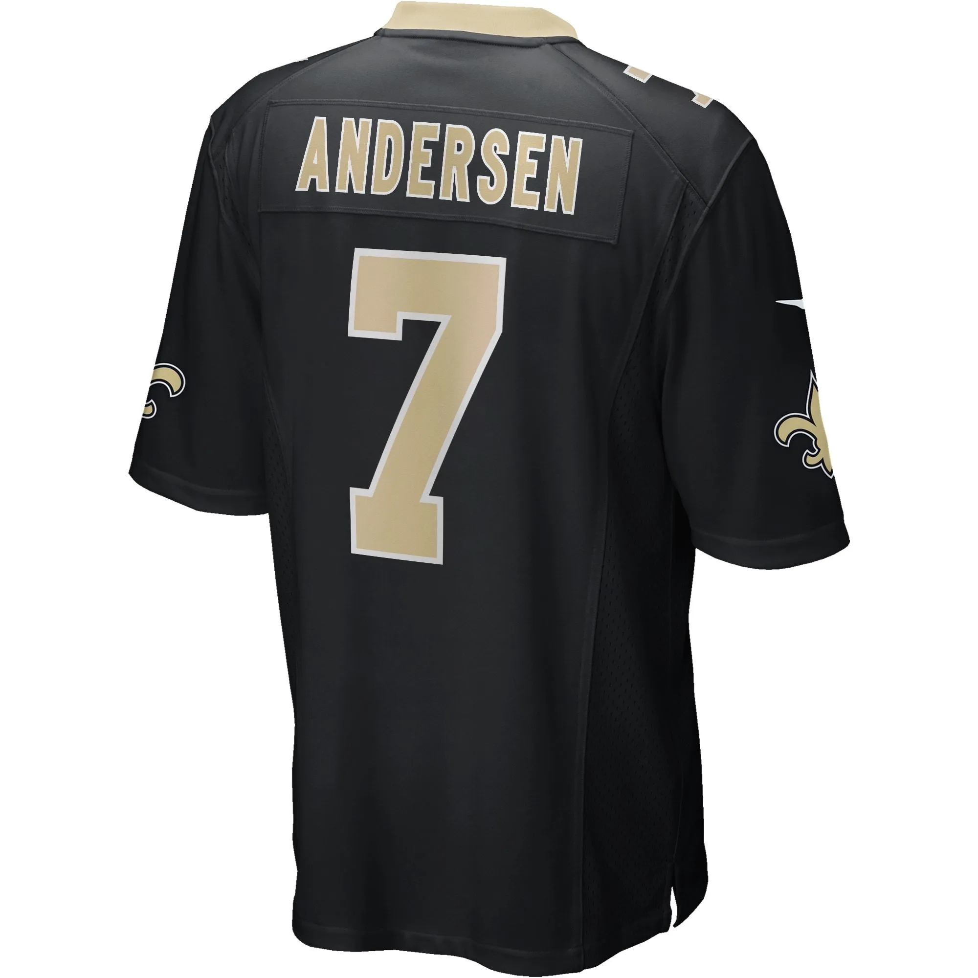 Morten Andersen New Orleans Saints  Game Retired Player Jersey - Black