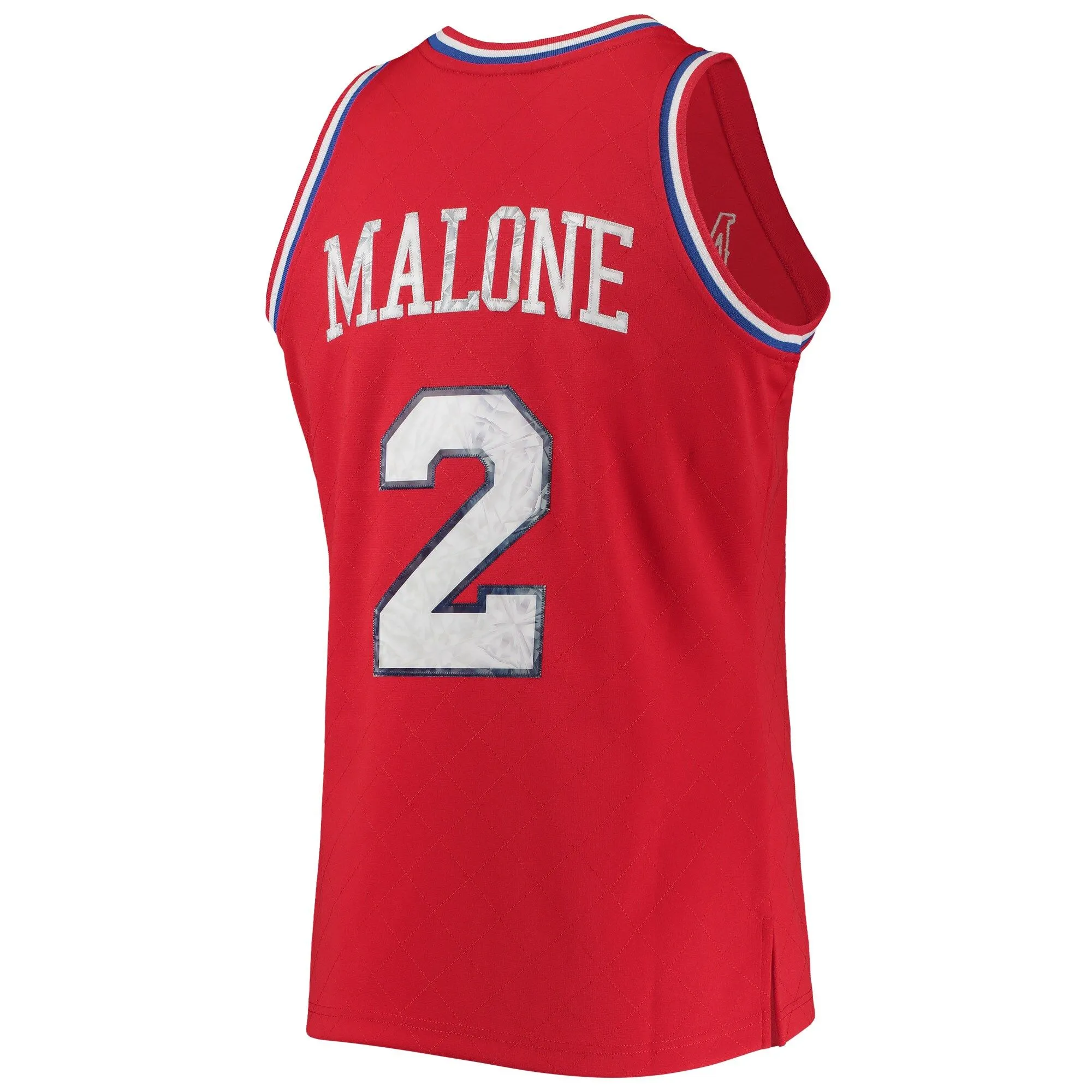 Moses Malone Philadelphia 76ers Mitchell & Ness 1982/83 Hardwood Classics NBA 75th Anniversary Diamond Swingman Jersey - Red