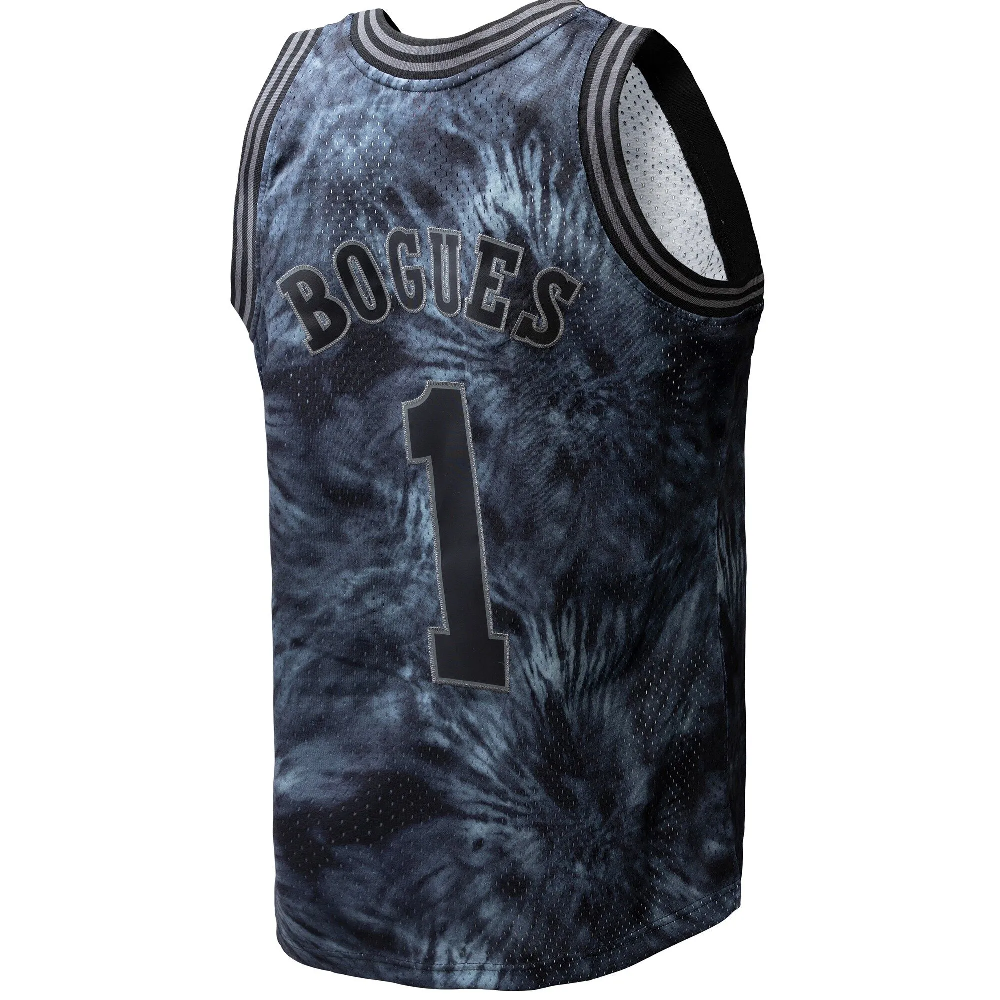 Muggsy Bogues Charlotte Hornets Mitchell & Ness Hardwood Classics 1992/93 Tie-Dye Swingman Jersey - Black