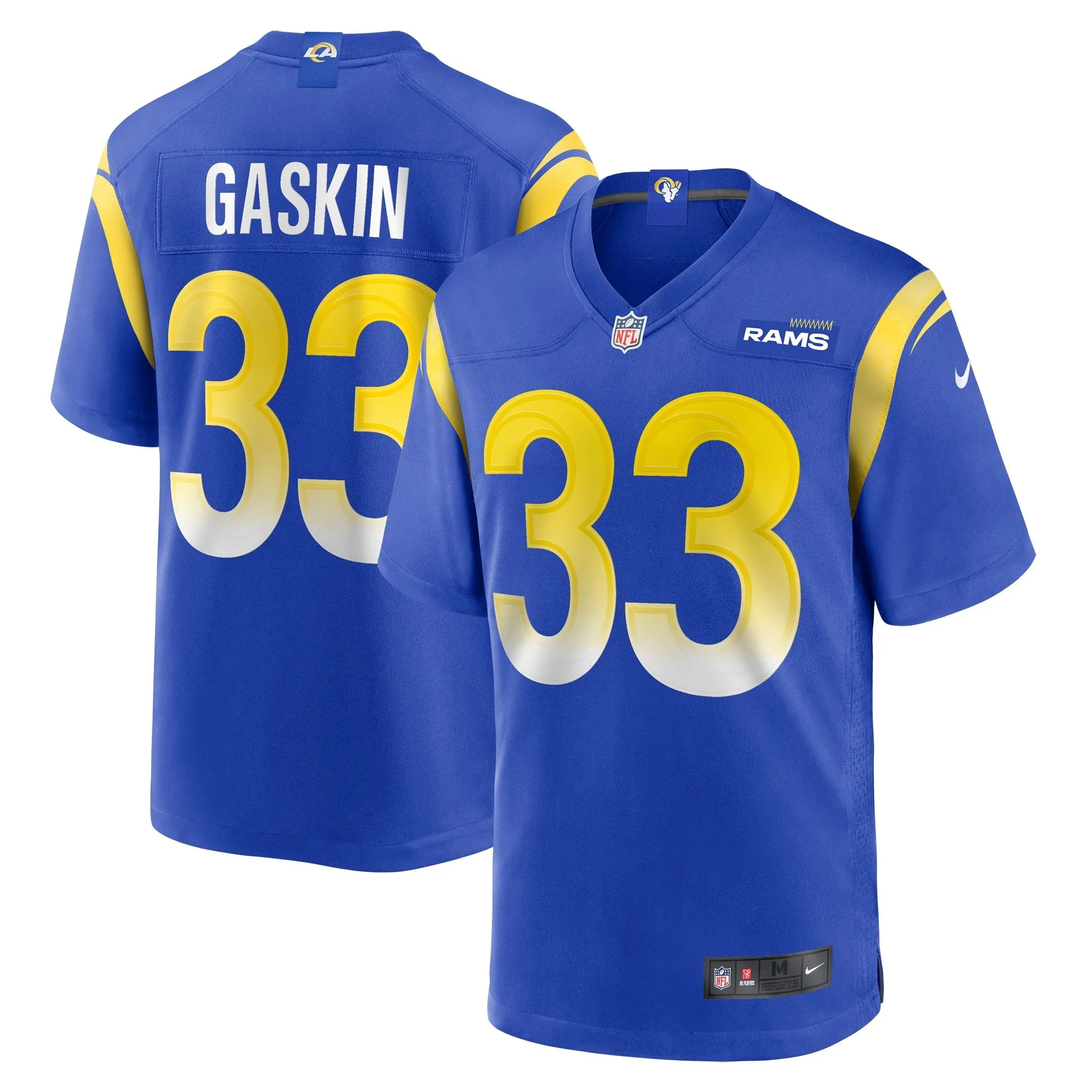 Myles Gaskin Los Angeles Rams   Game Jersey -  Royal