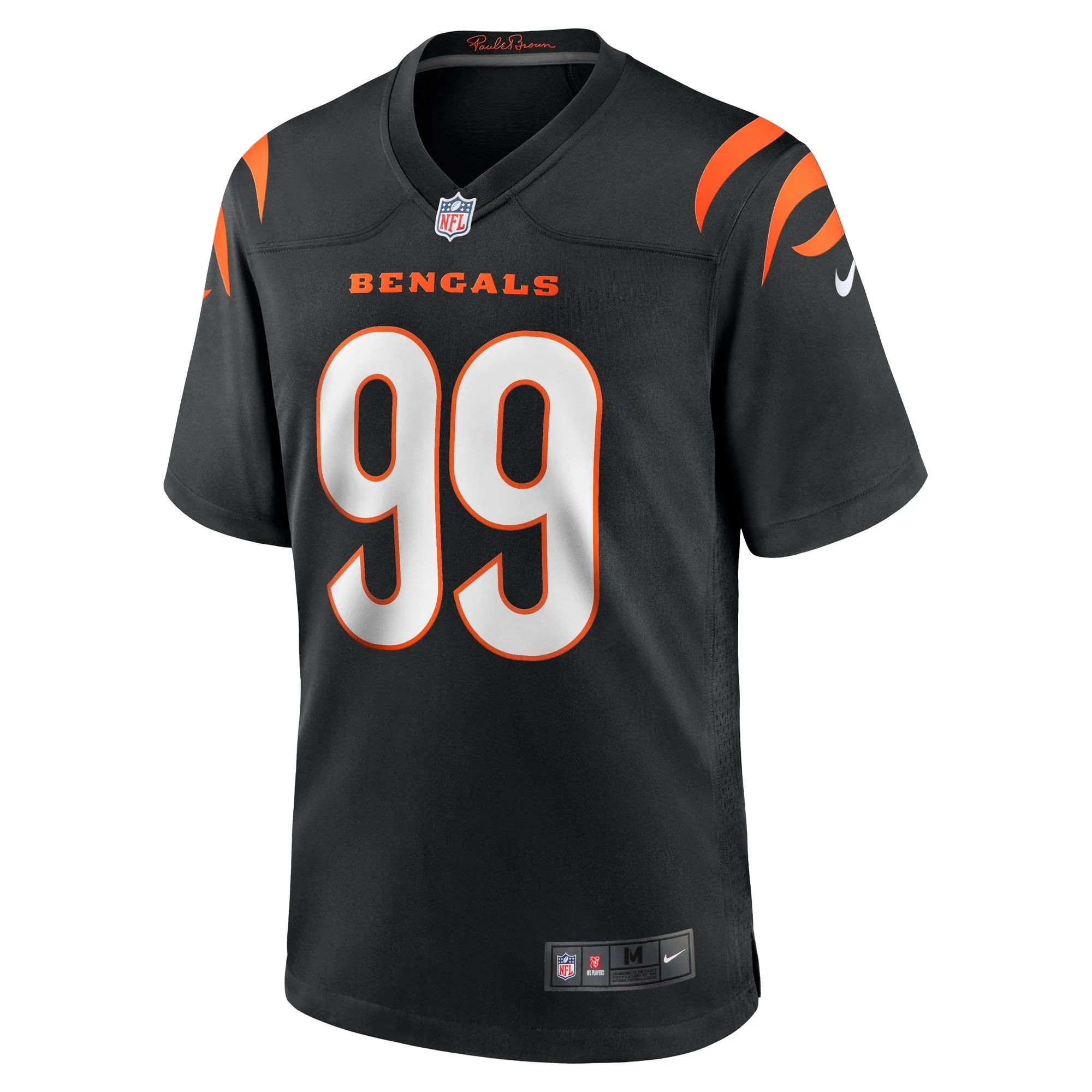 Myles Murphy Cincinnati Bengals  2023 NFL Draft First Round Pick Game Jersey - Black