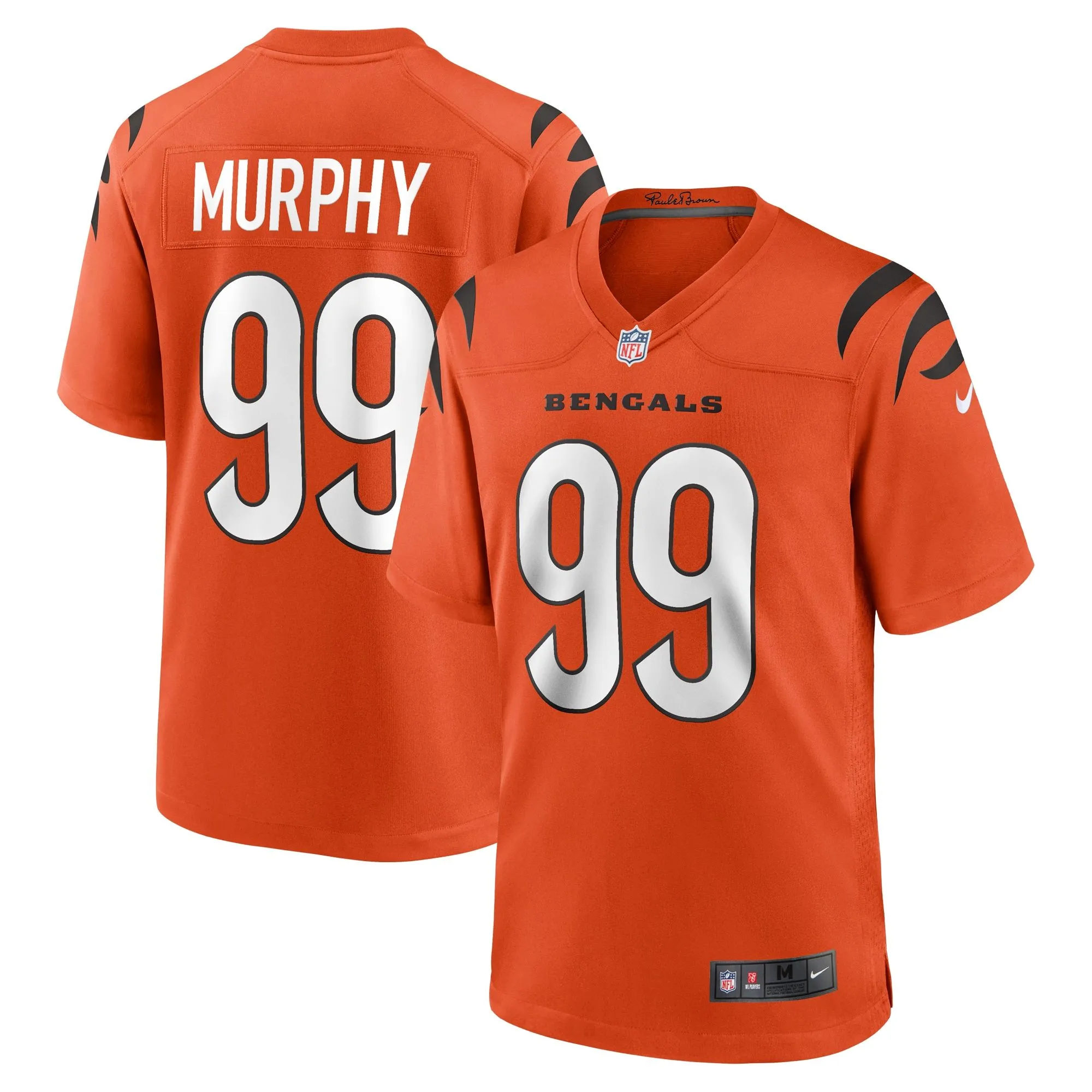 Myles Murphy Cincinnati Bengals  Team Game Jersey - Orange