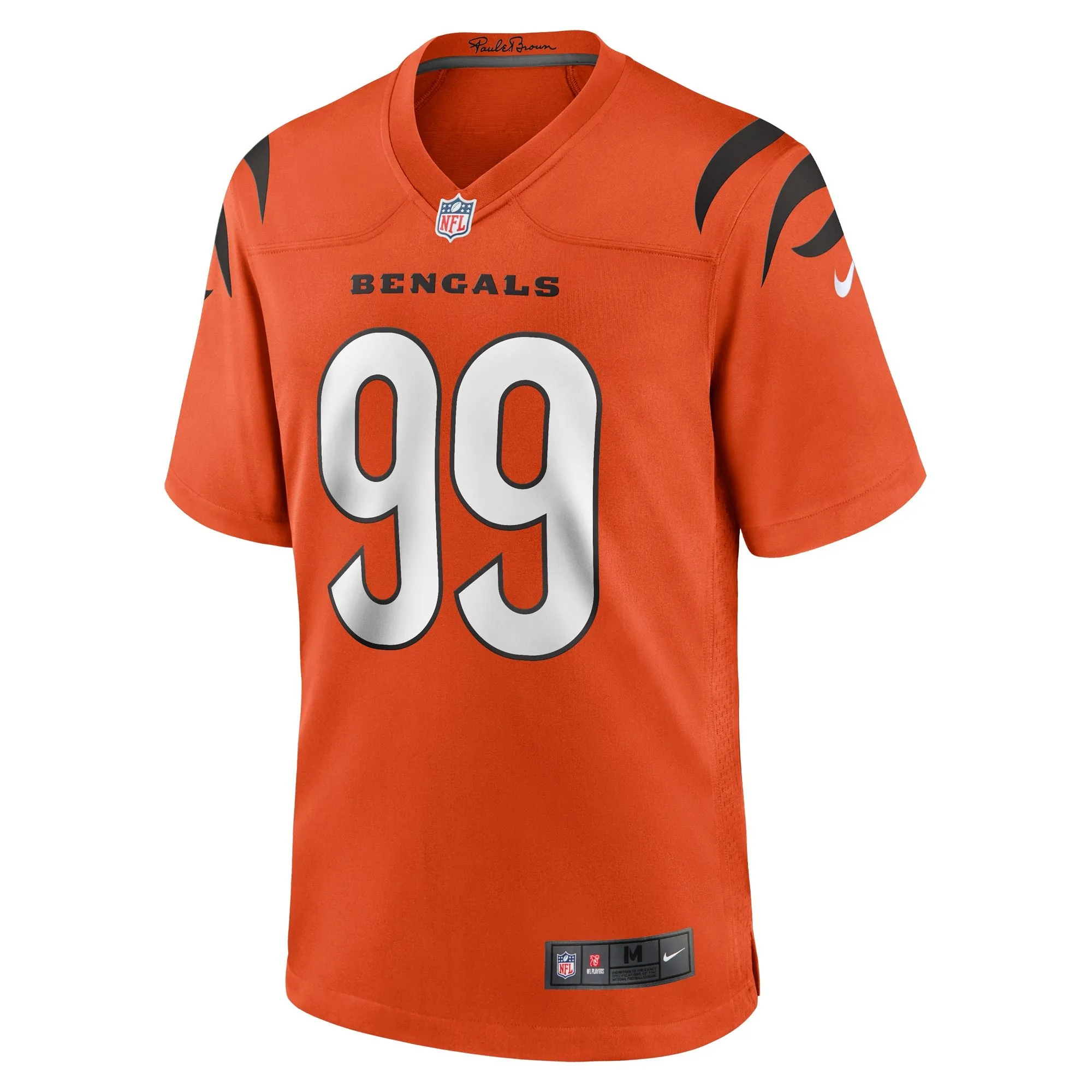 Myles Murphy Cincinnati Bengals  Team Game Jersey - Orange