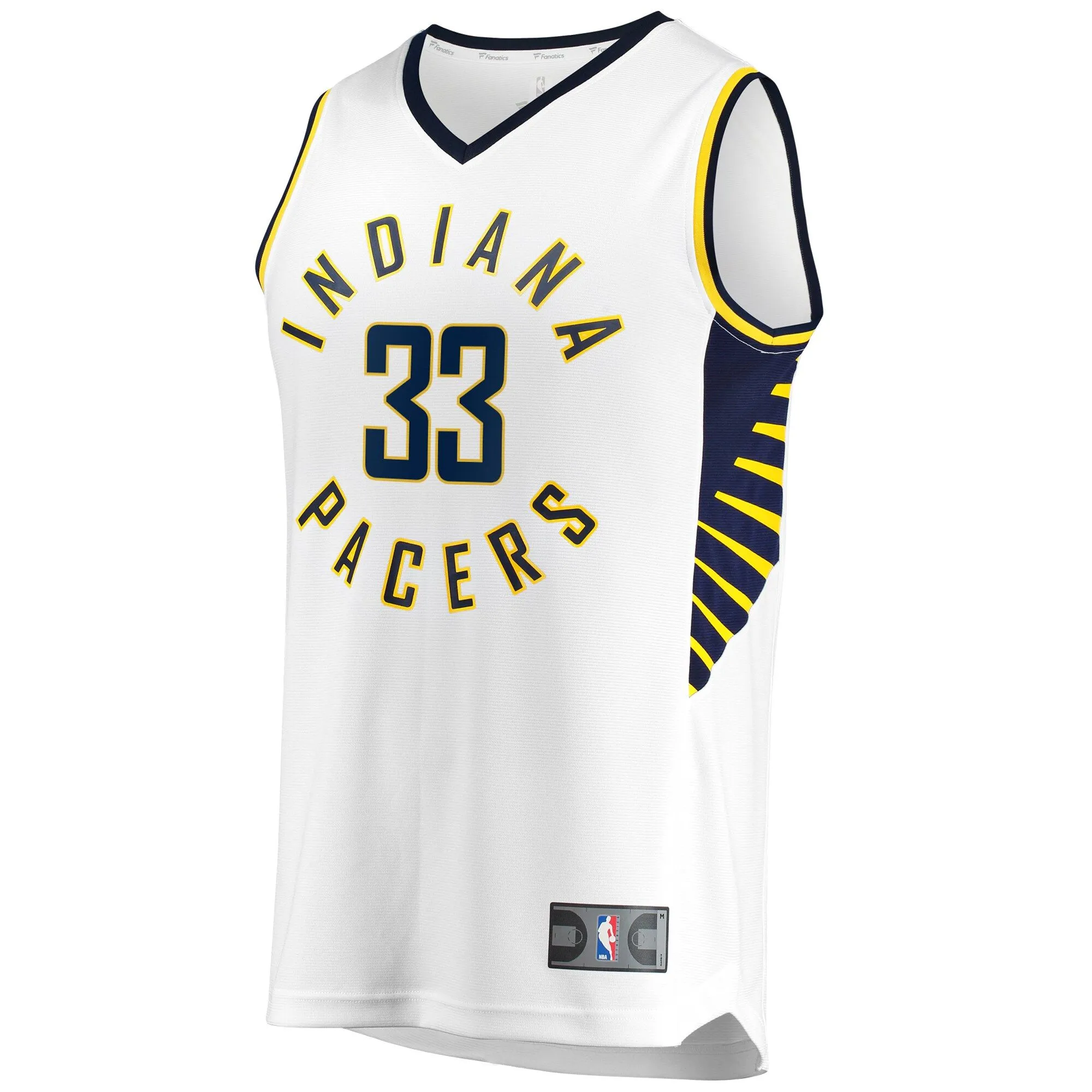 Myles Turner Indiana Pacers Fanatics Branded Fast Break Replica Jersey - Association Edition - White