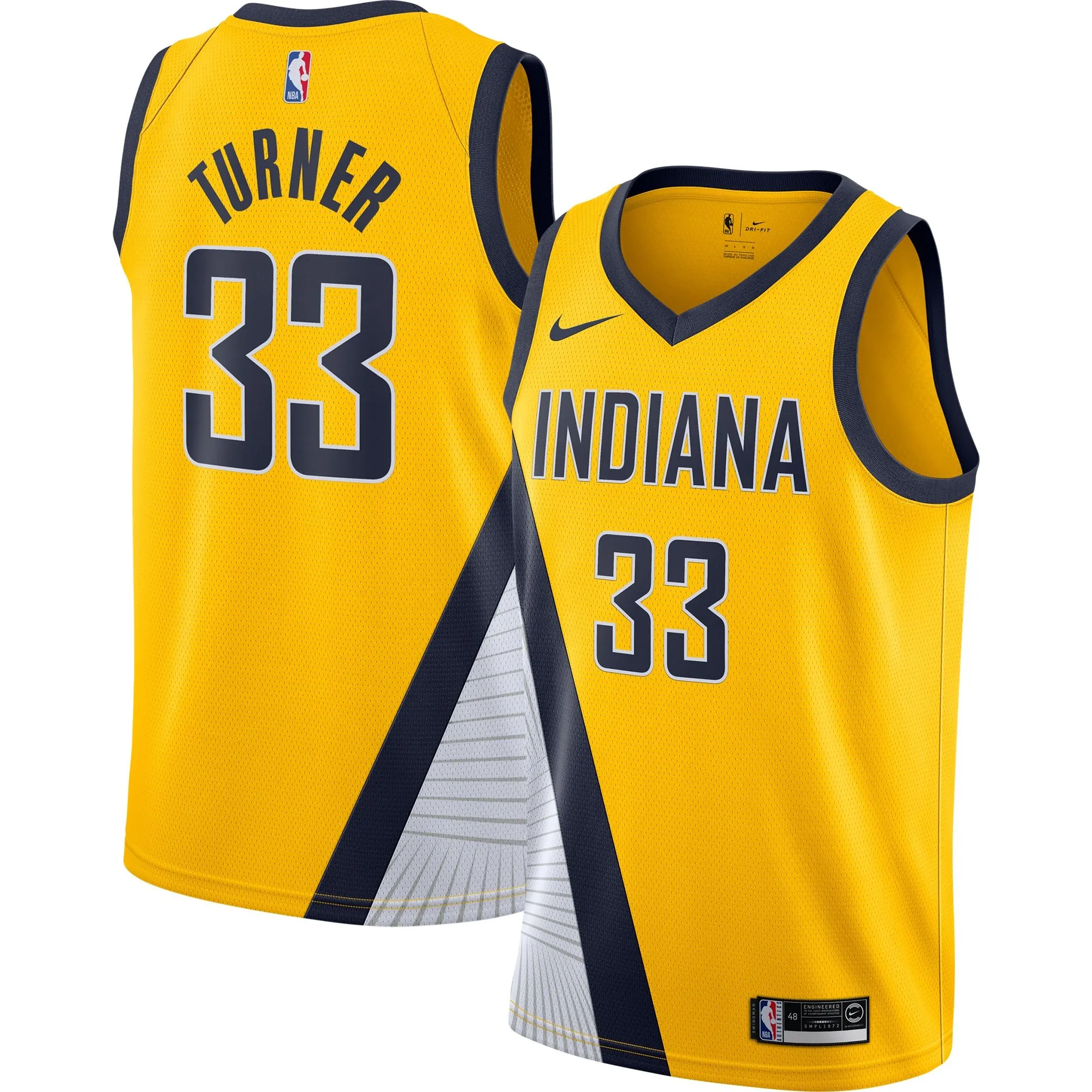 Myles Turner Indiana Pacers  Swingman Jersey Gold - Statement Edition