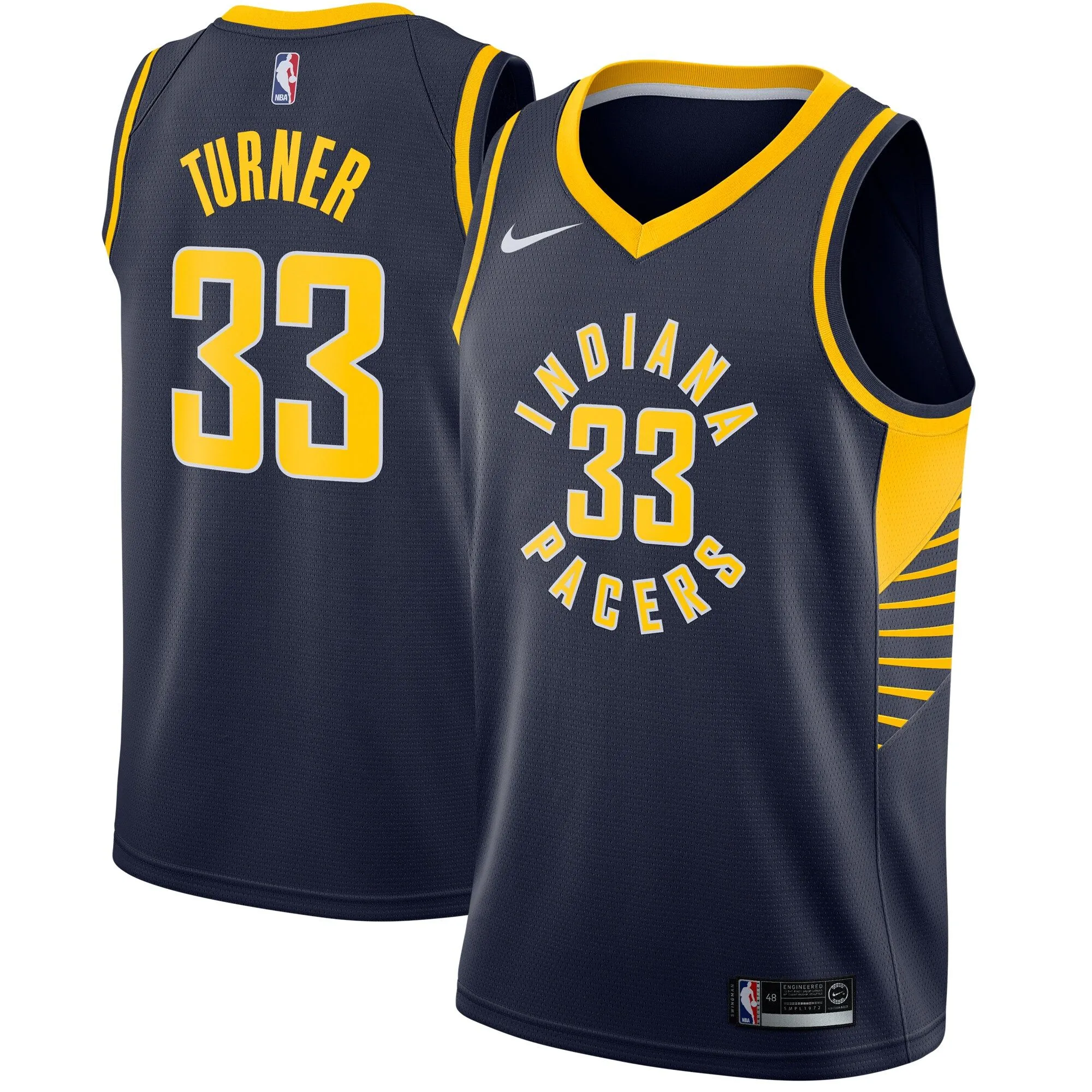 Myles Turner Indiana Pacers  Swingman Jersey Navy - Icon Edition