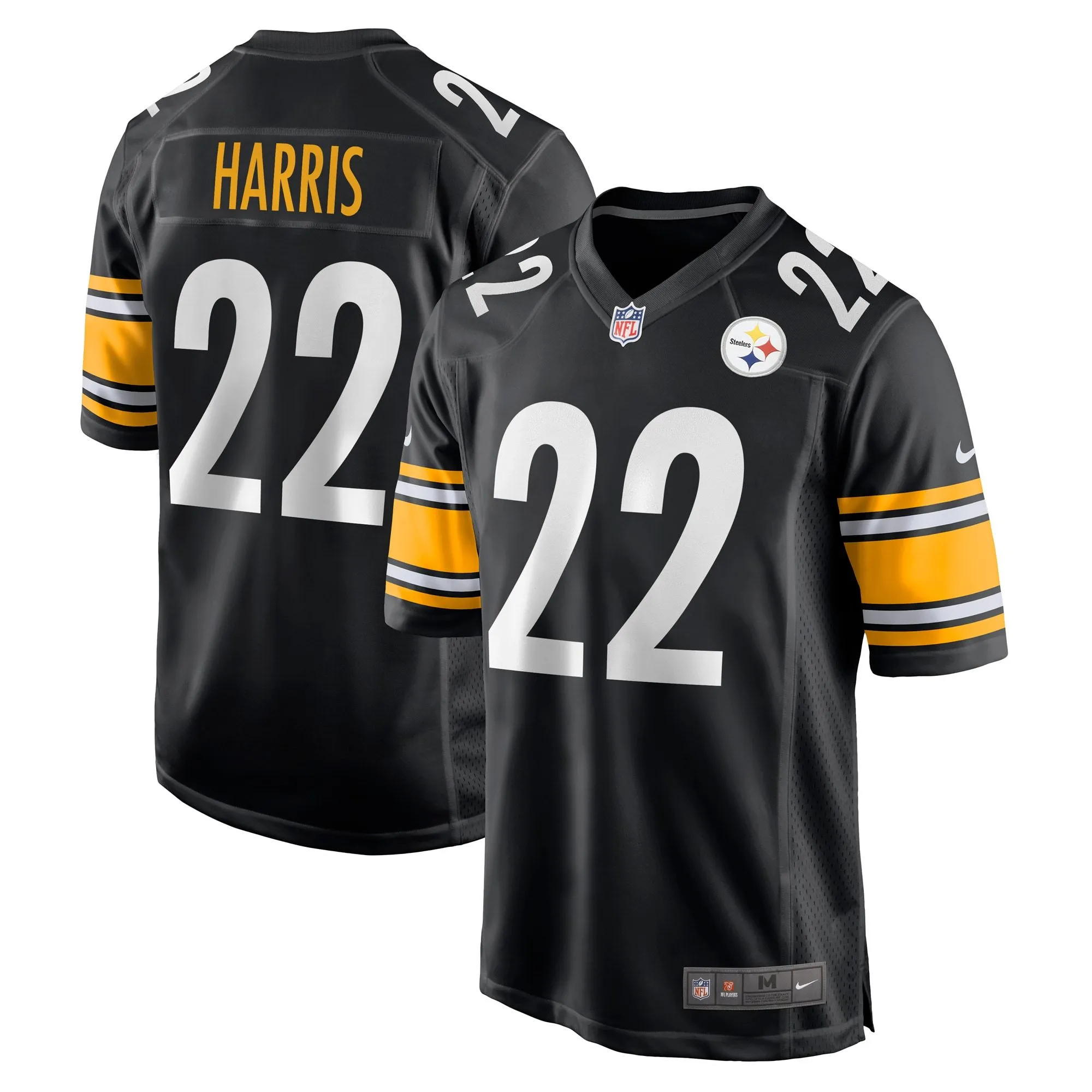 Najee Harris Pittsburgh Steelers  Game Jersey - Black