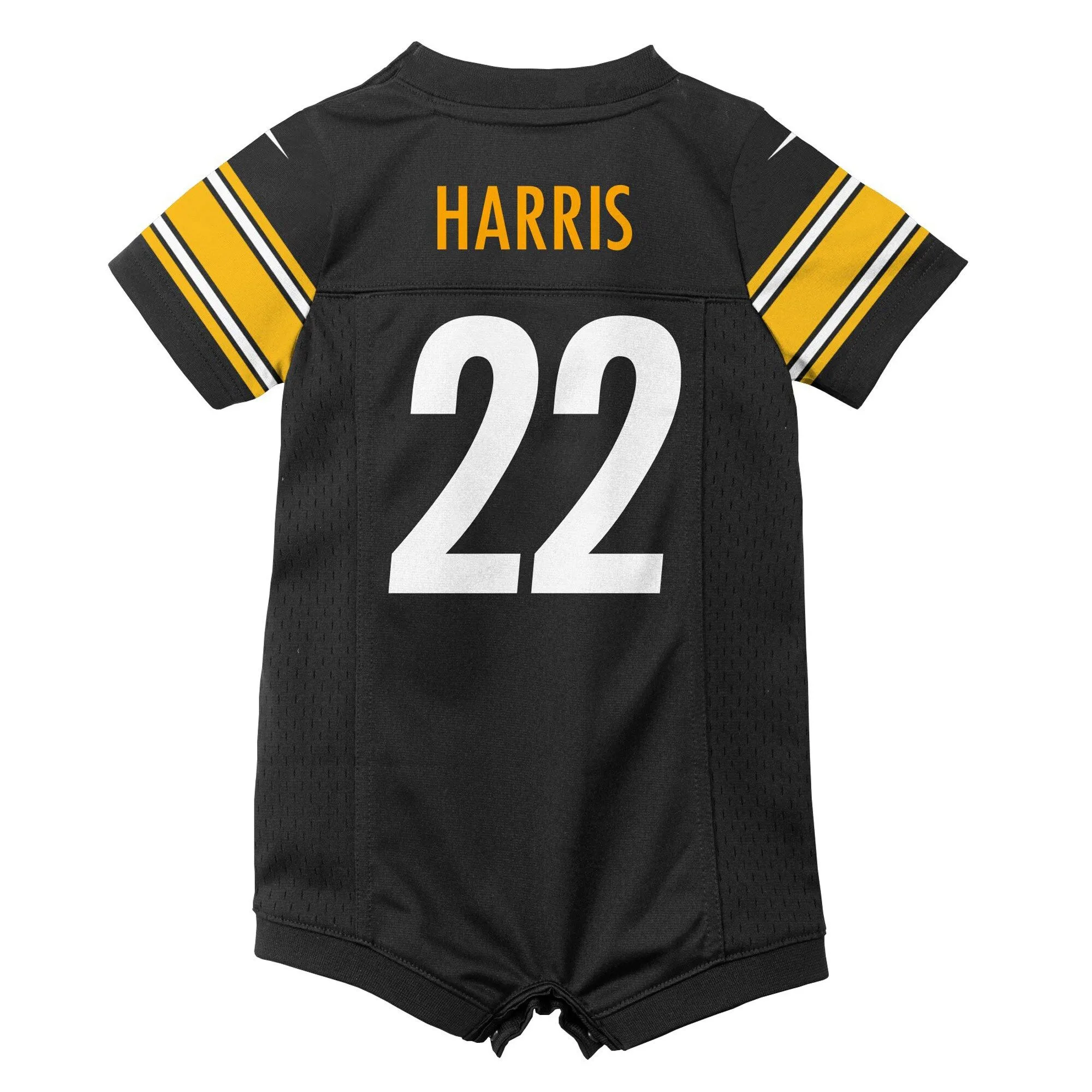 Najee Harris Pittsburgh Steelers  Newborn & Infant Game Romper Jersey - Black