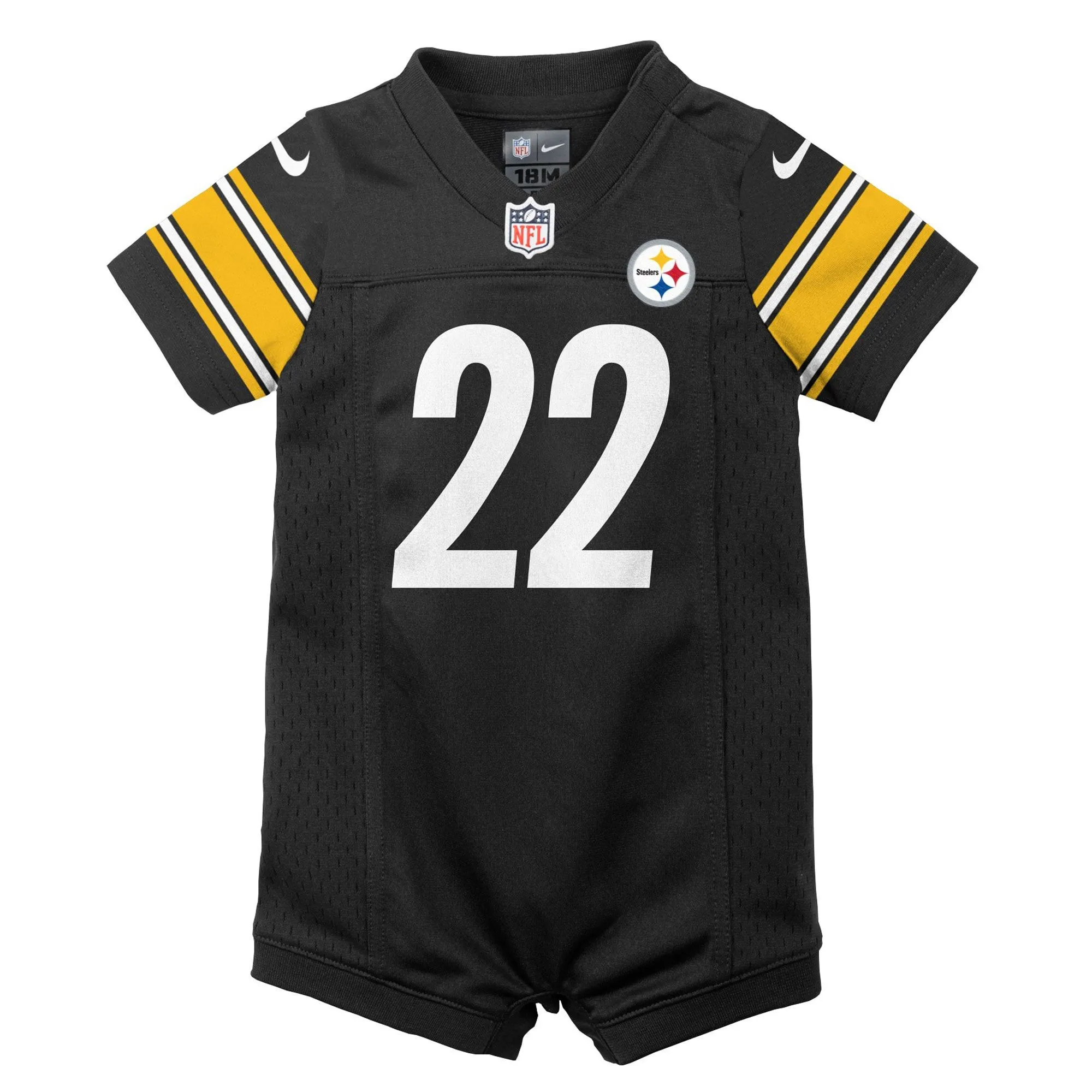 Najee Harris Pittsburgh Steelers  Newborn & Infant Game Romper Jersey - Black