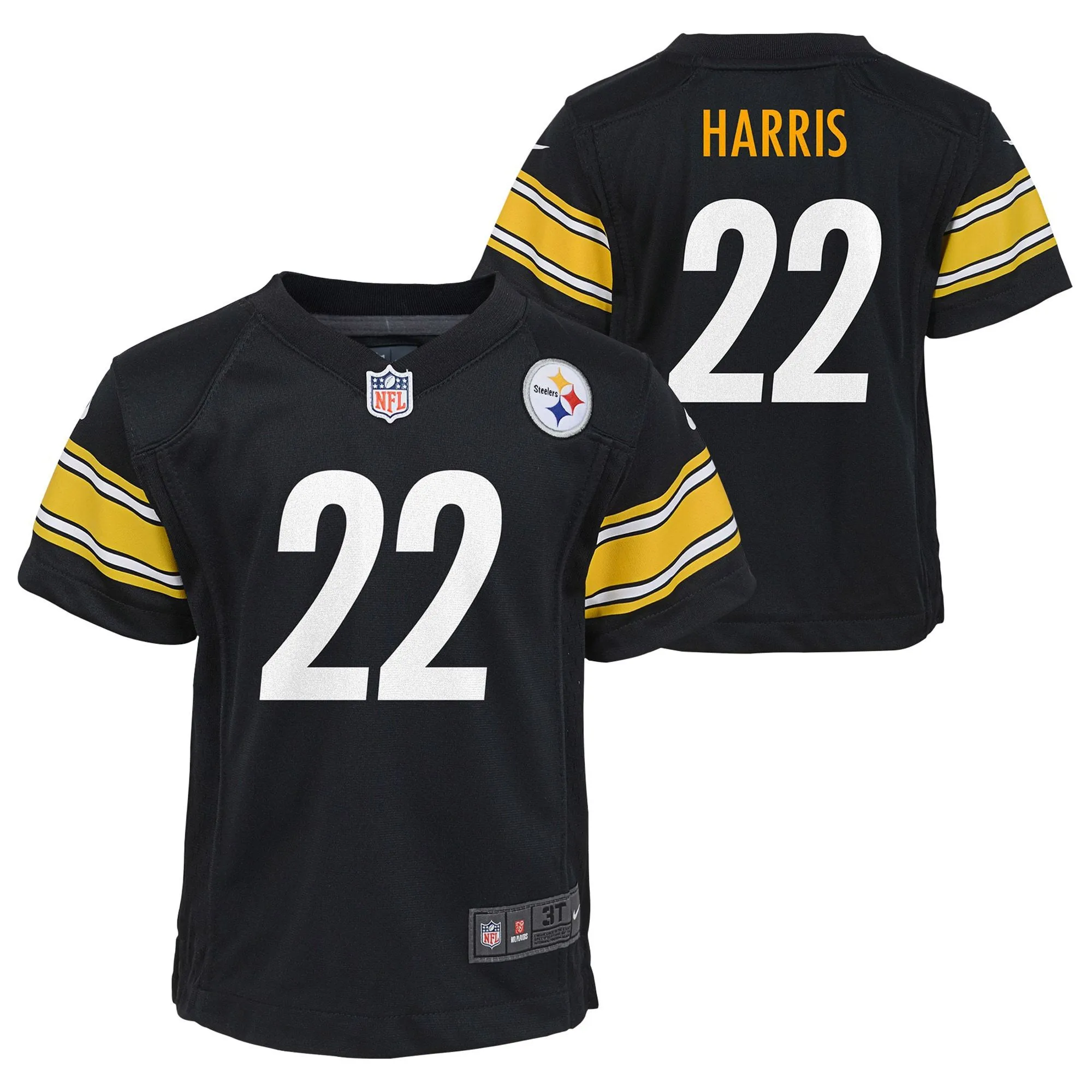 Najee Harris Pittsburgh Steelers  Toddler Game Jersey - Black